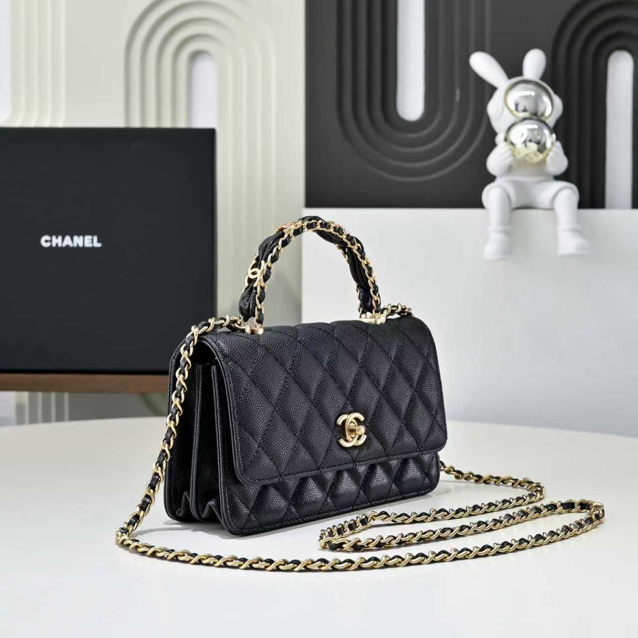 Chanel Basic Bag Cow Leather M-l