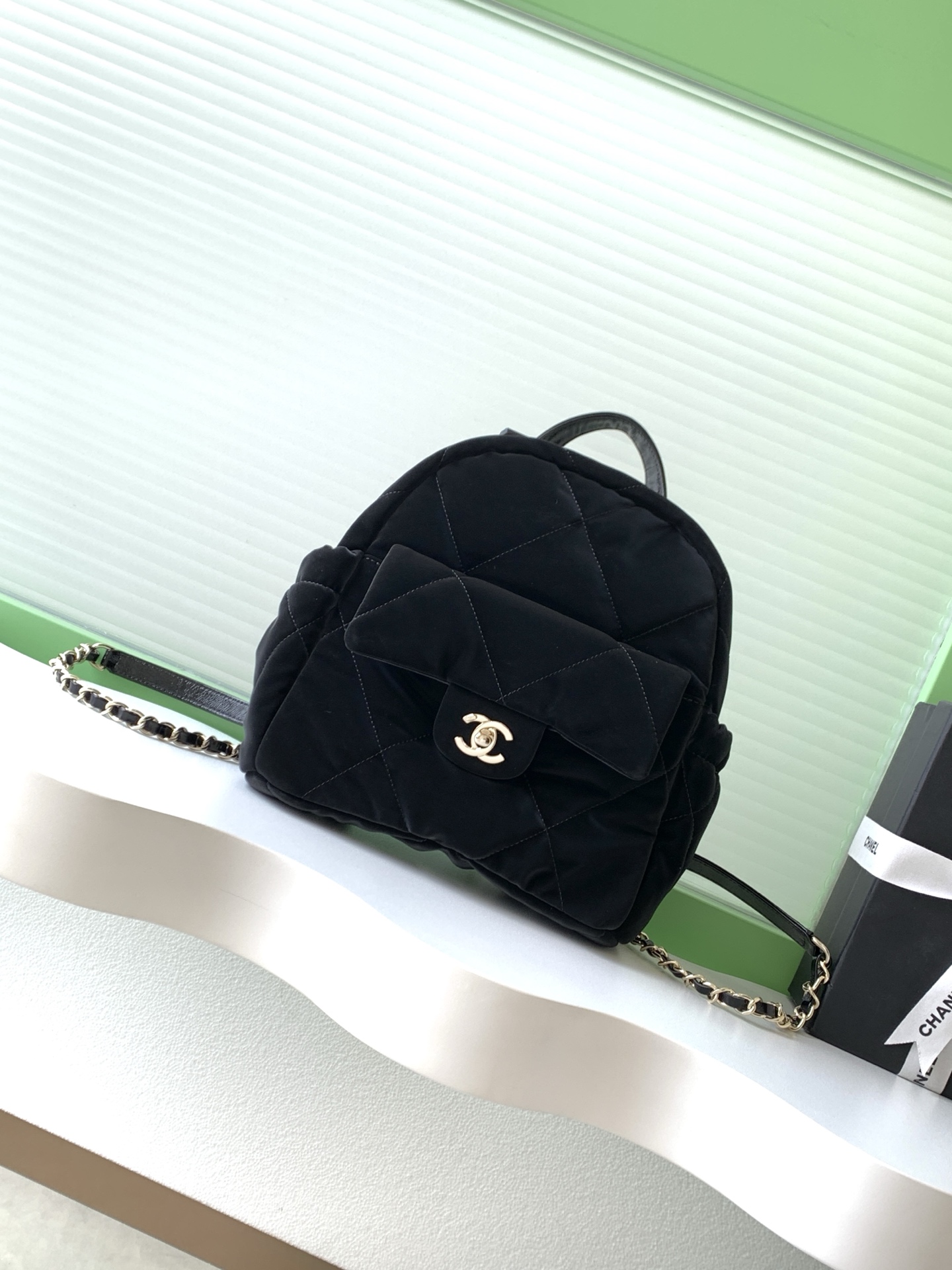Chanel Backpack Black L-s
