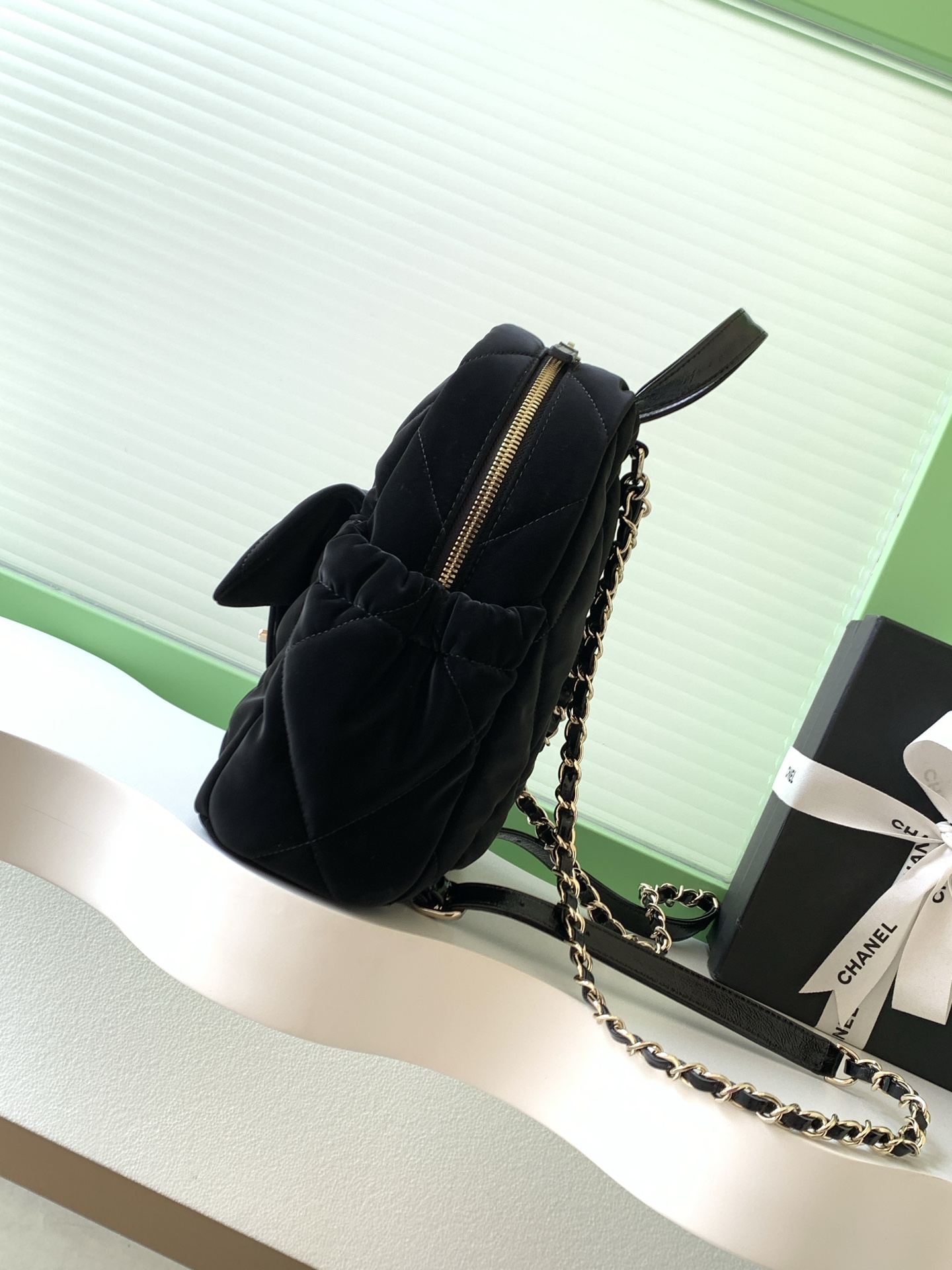 Chanel Backpack Black L-s