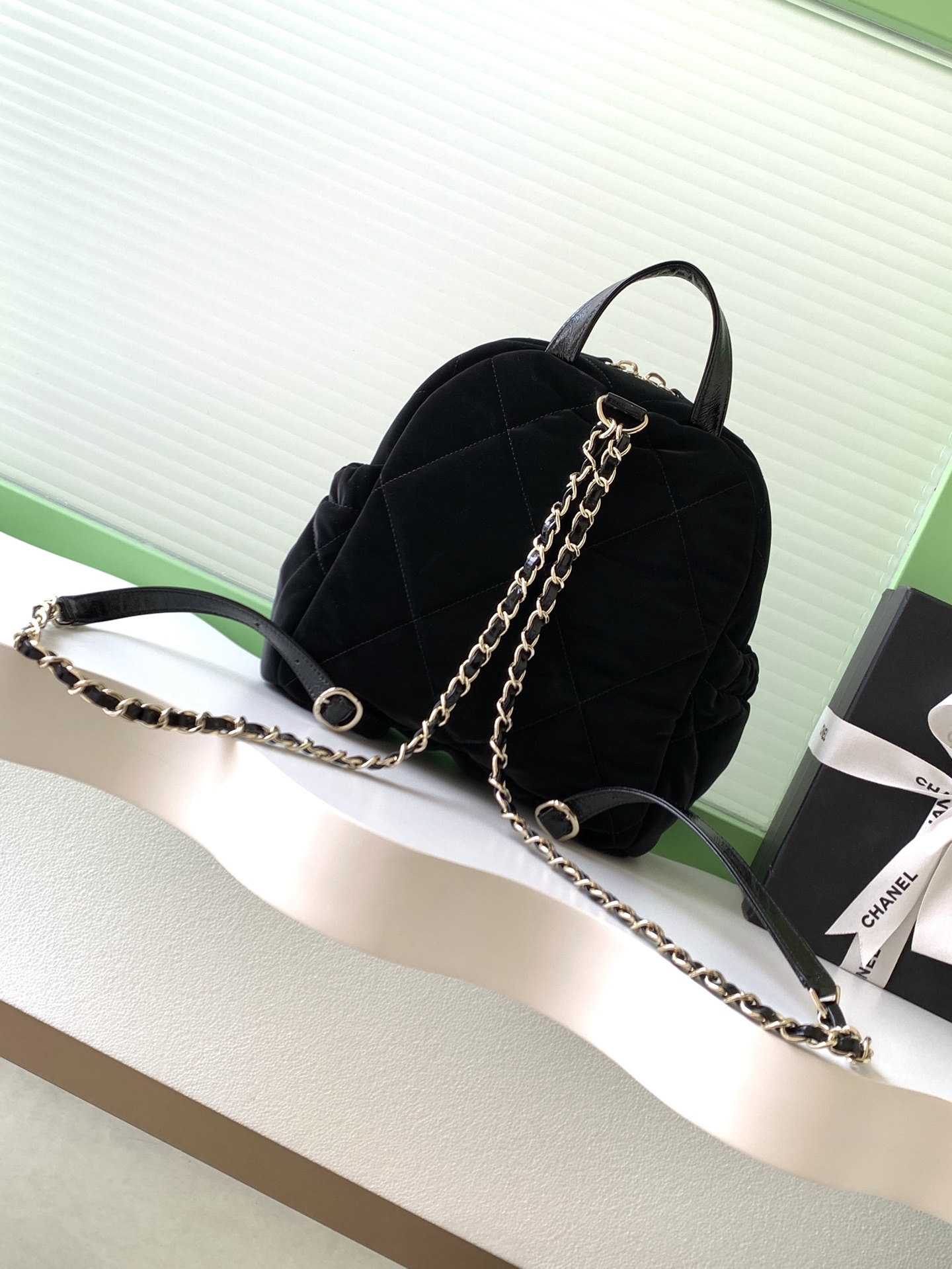 Chanel Backpack Black L-s