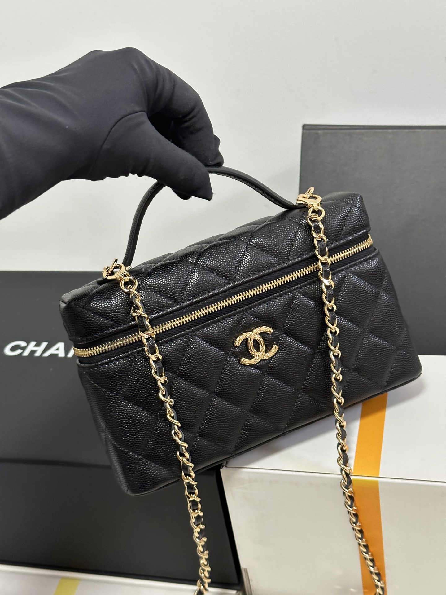 Chanel Basic Bag Cow Leather M-l-s