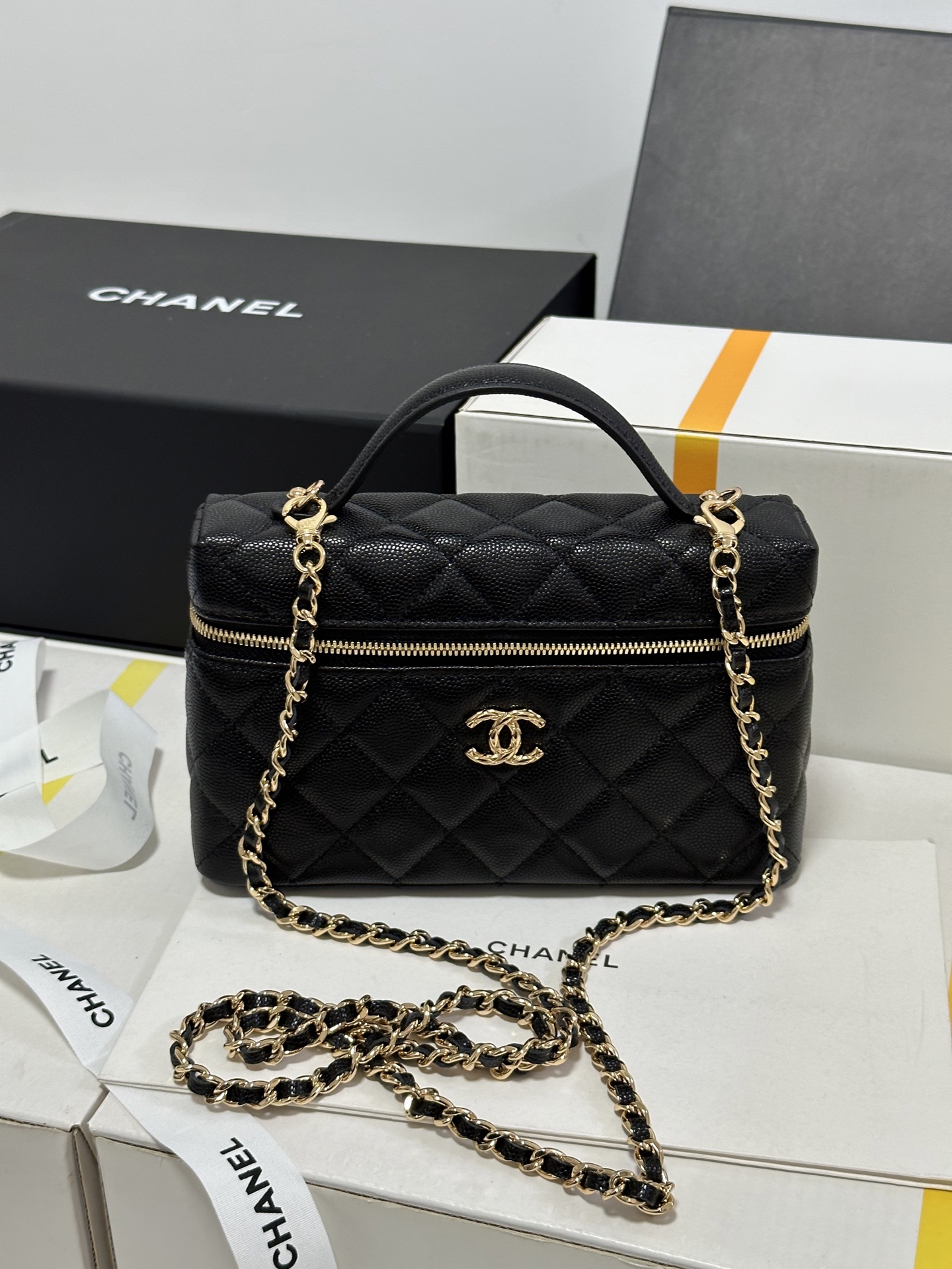 Chanel Basic Bag Cow Leather M-l-s