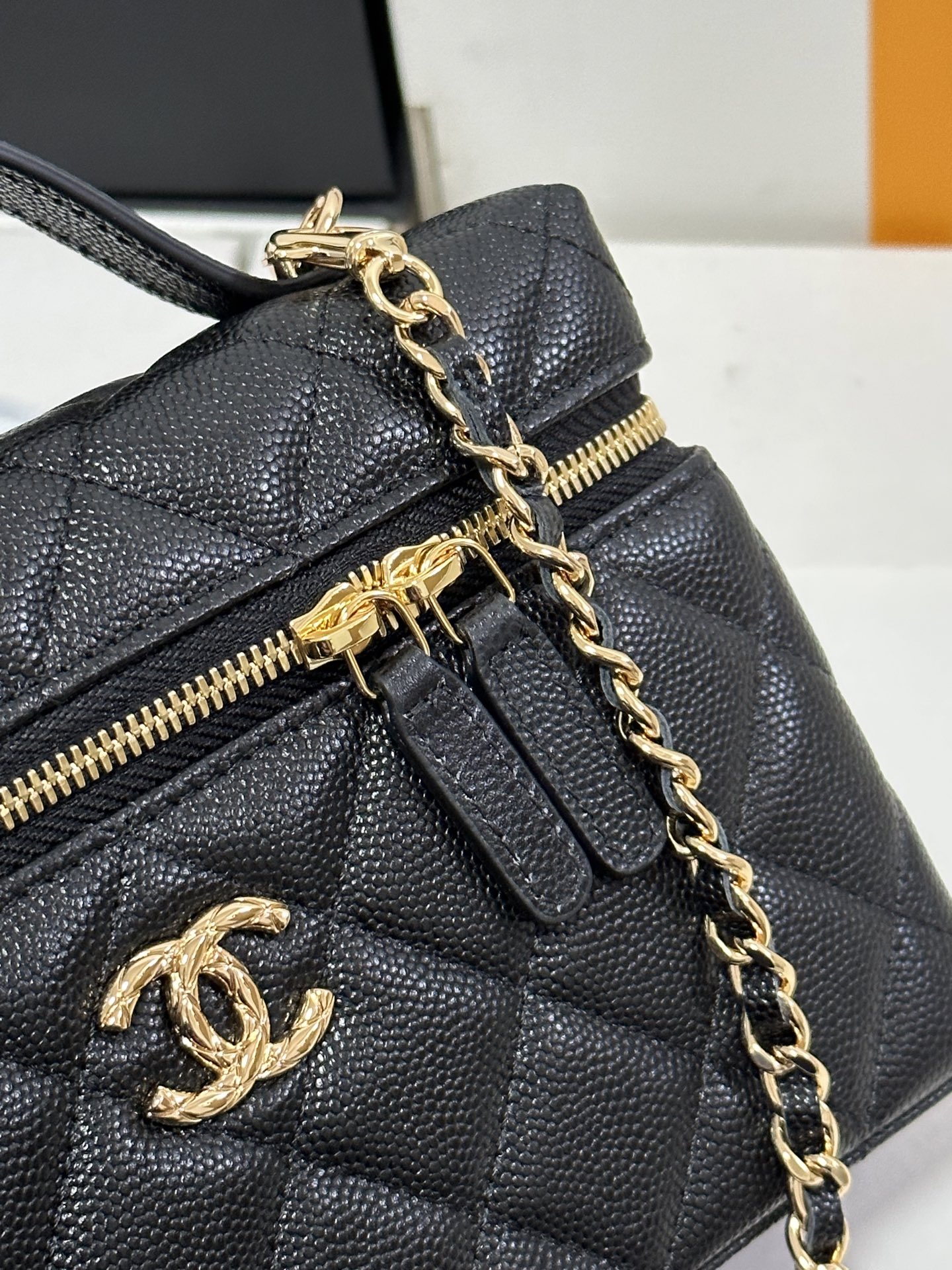 Chanel Basic Bag Cow Leather M-l-s