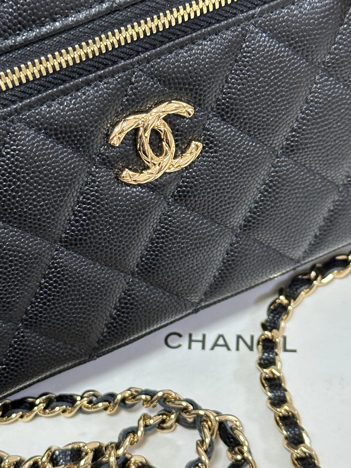 Chanel Basic Bag Cow Leather M-l-s