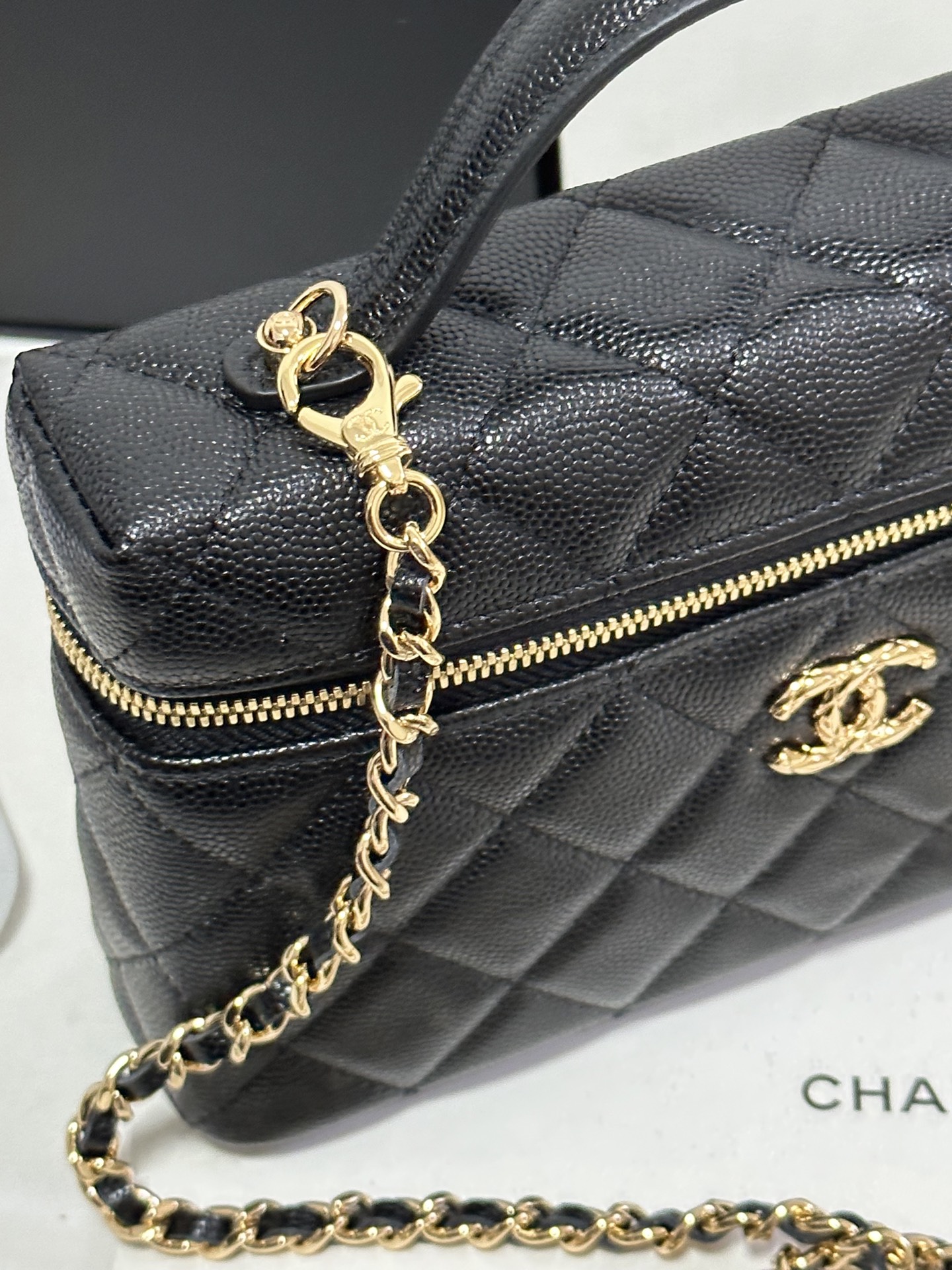 Chanel Basic Bag Cow Leather M-l-s