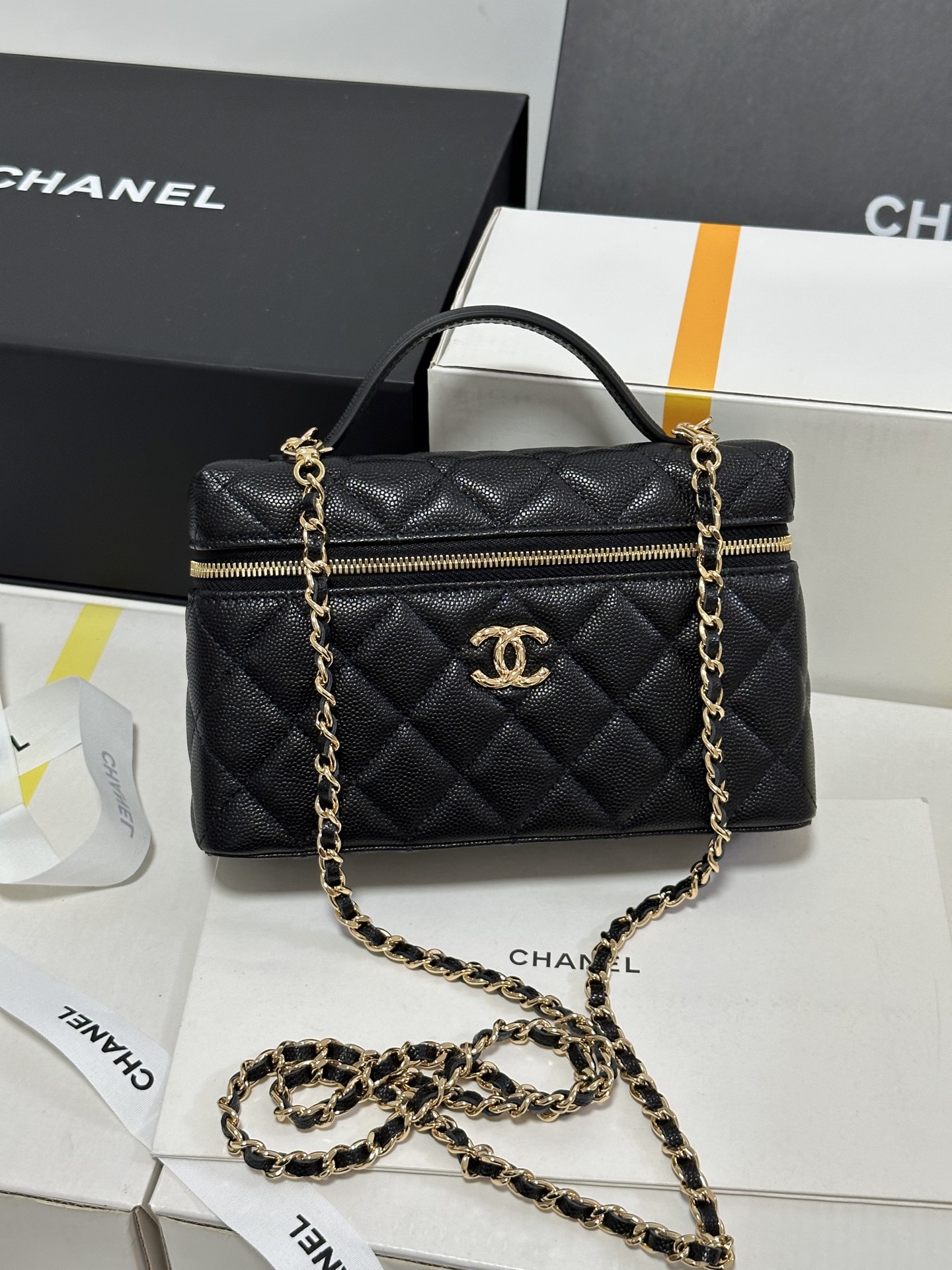 Chanel Basic Bag Cow Leather M-l-s
