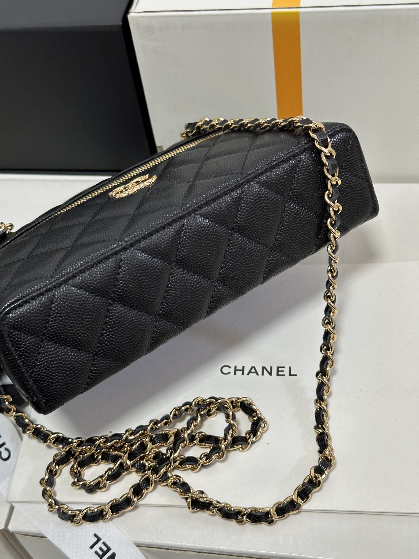 Chanel Basic Bag Cow Leather M-l-s