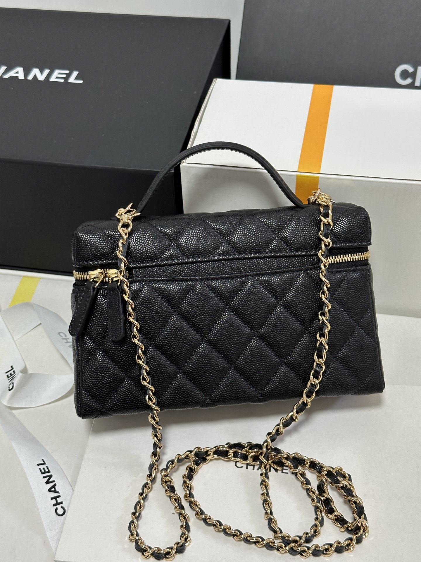 Chanel Basic Bag Cow Leather M-l-s