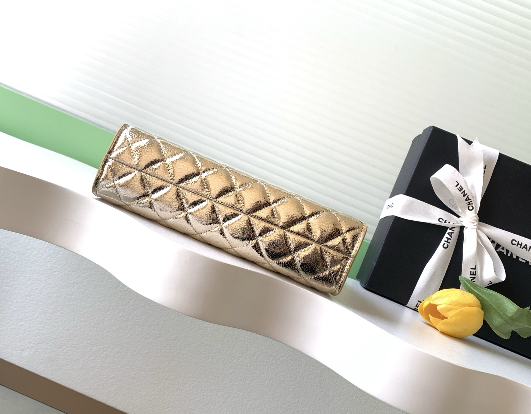 Chanel Basic Bag Sheepskin Gold L-s