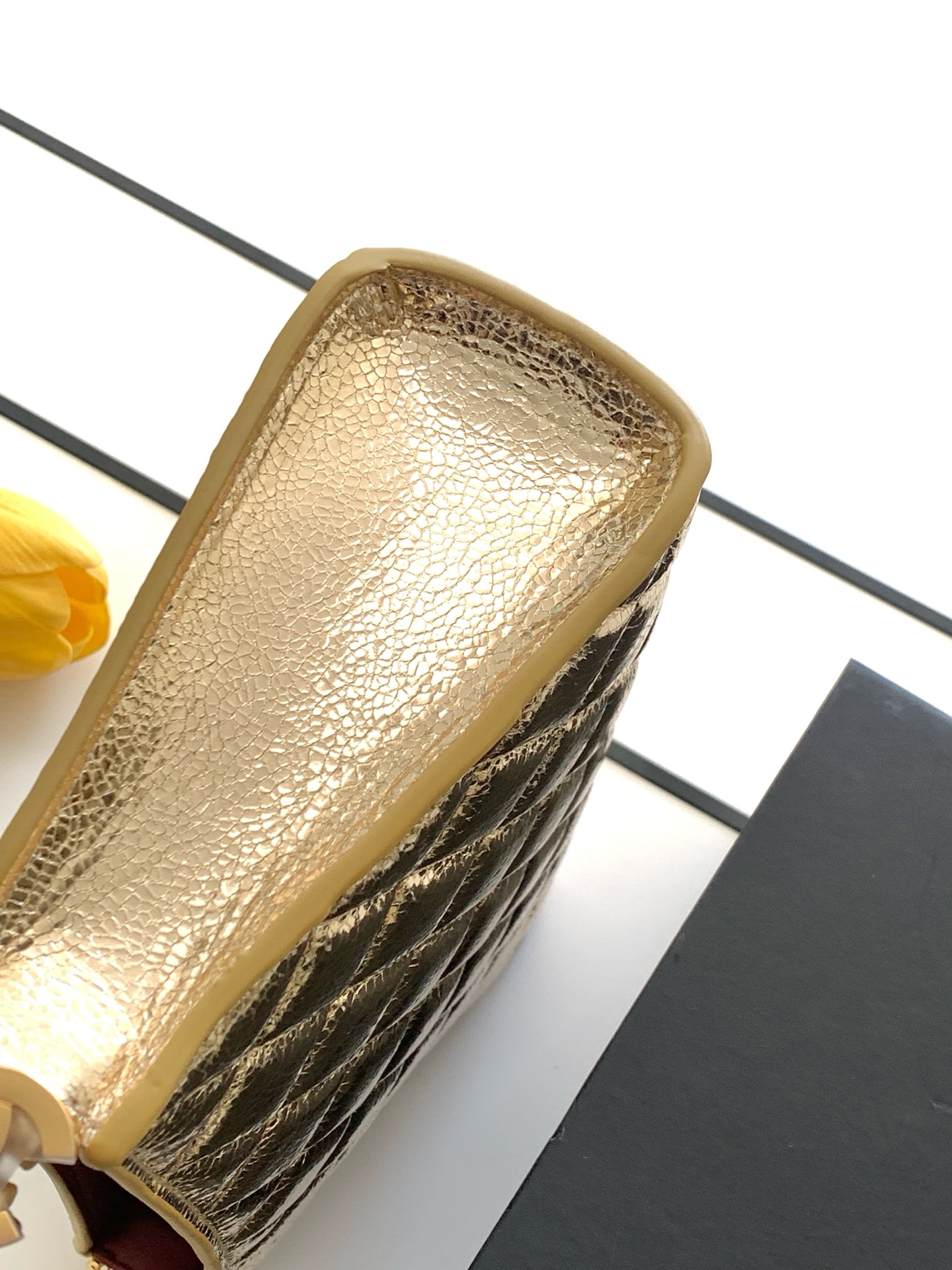 Chanel Basic Bag Sheepskin Gold L-s