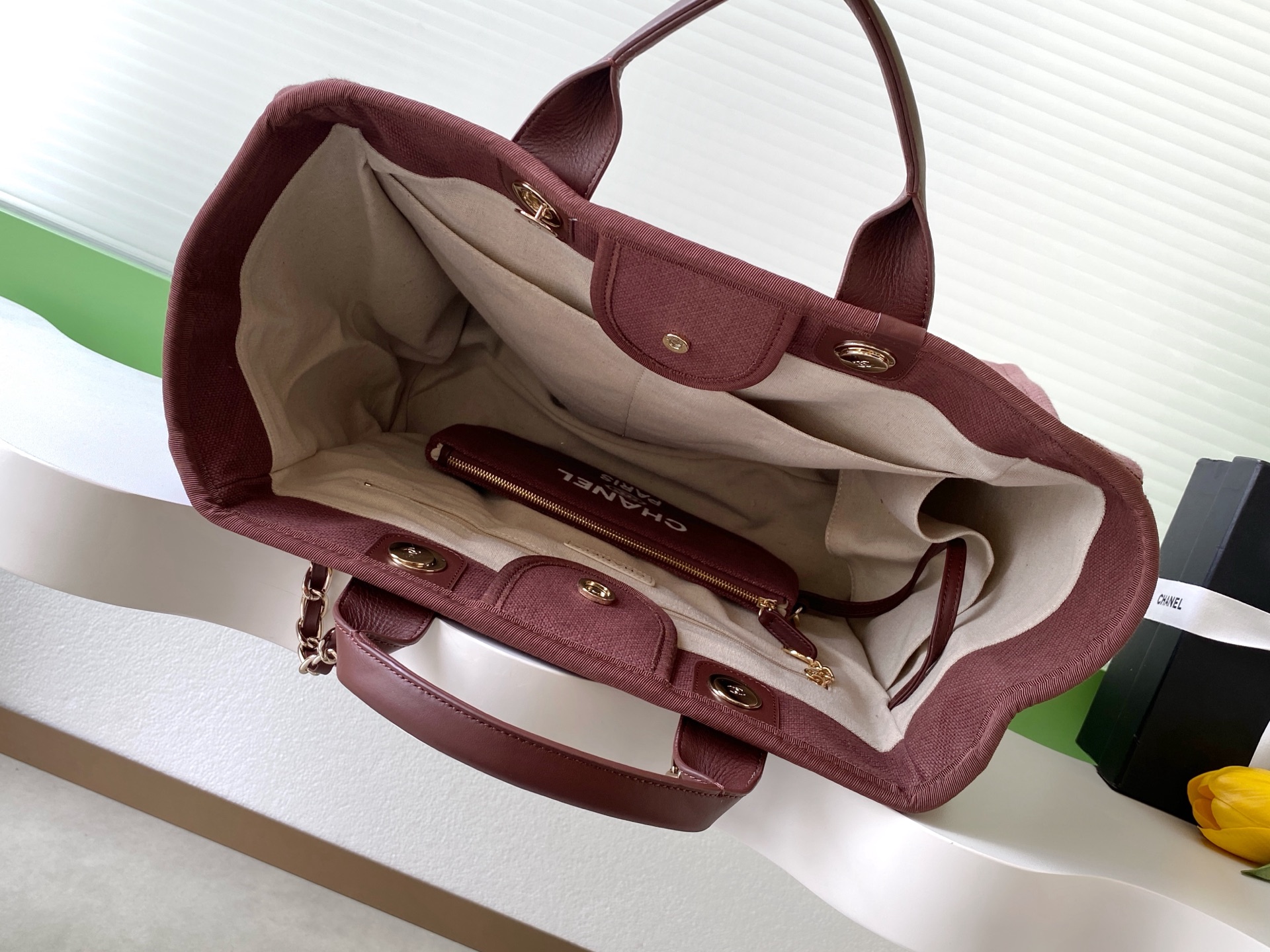 Chanel Tote Bag Cow Leather 38cm-l