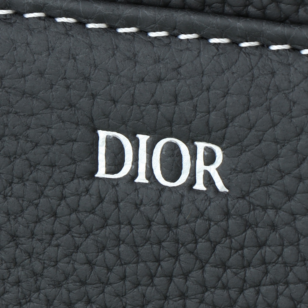 Dior Male Crossbody Bag Cow Leather Black L-s