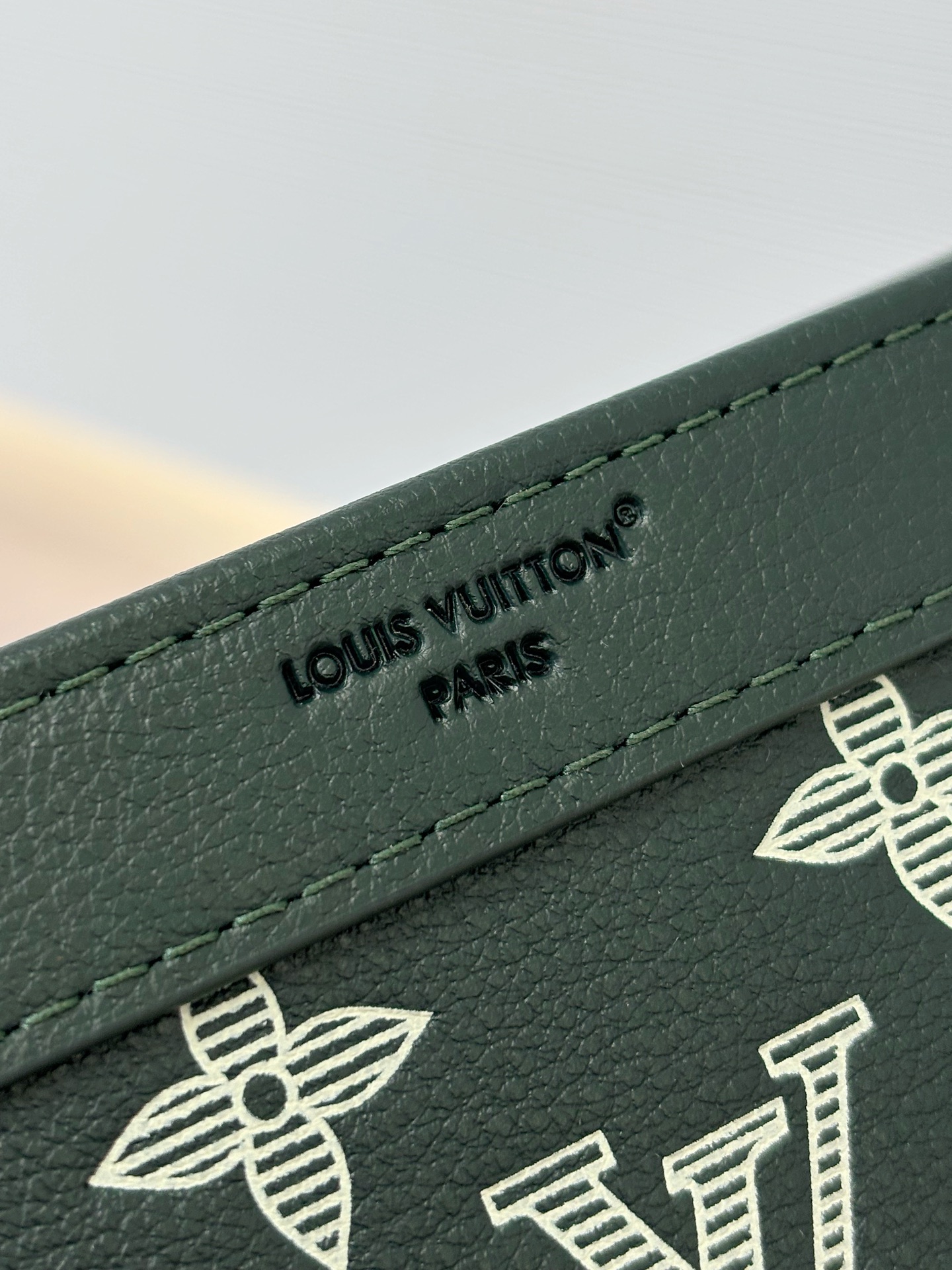 Louis Vuitton Basic Bag Cow Leather Green M-s