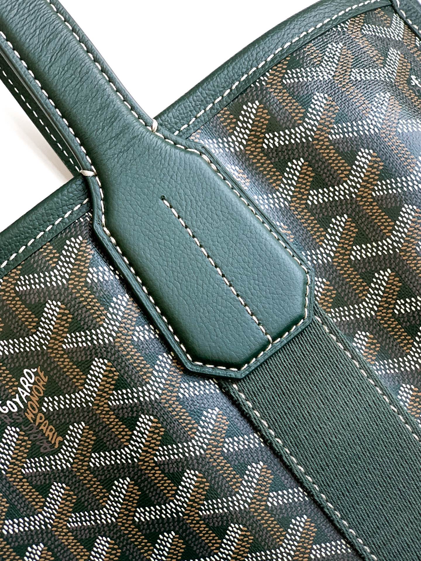 Goyard Tote Bag Canvas Green M-l