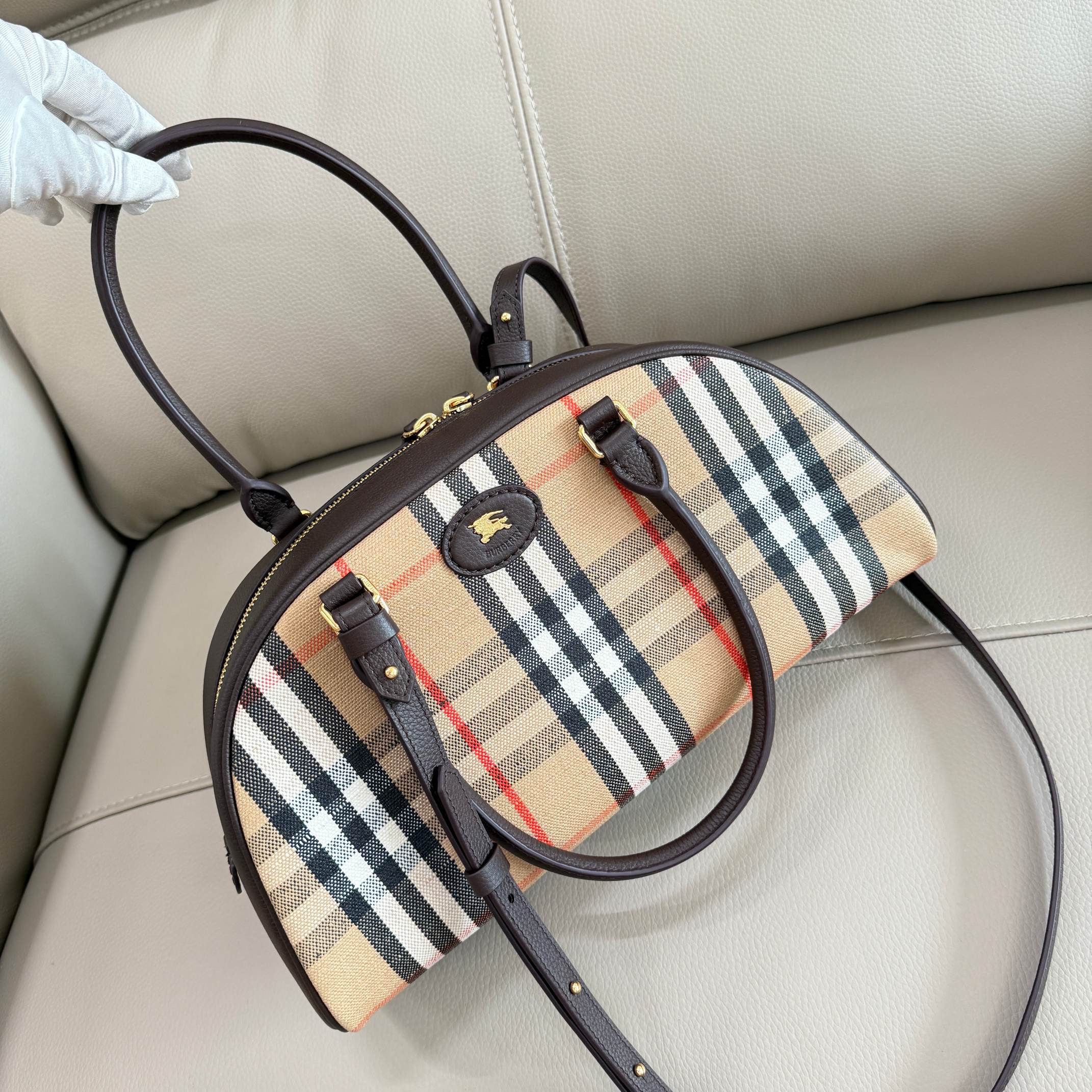 Burberry Backpack Cow Leather 17cm-l-s