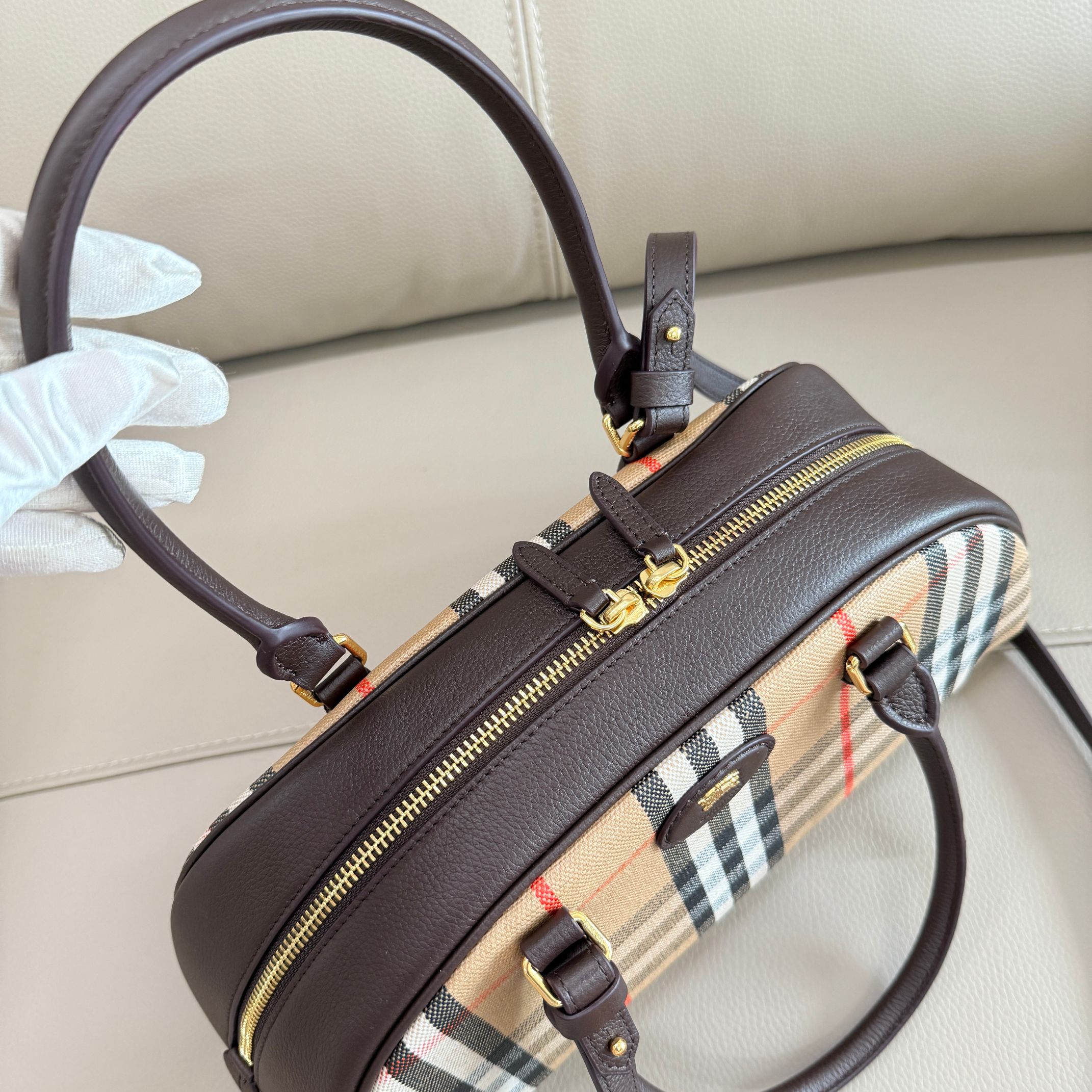 Burberry Backpack Cow Leather 17cm-l-s