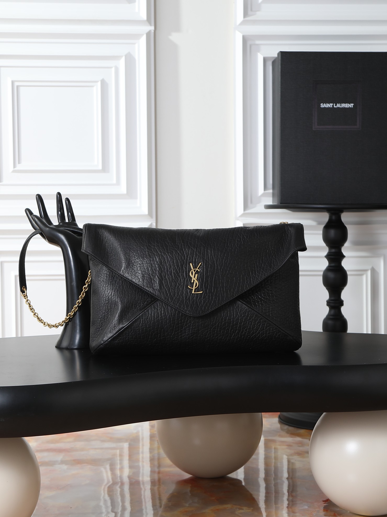 Clutch Bag Sheepskin M-l