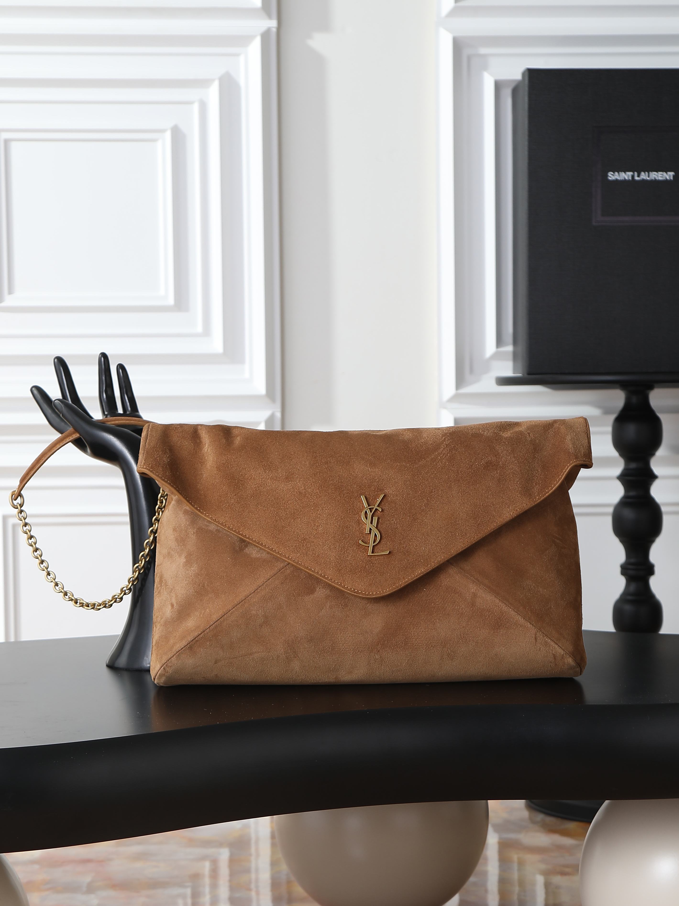 Clutch Bag Sheepskin M-l