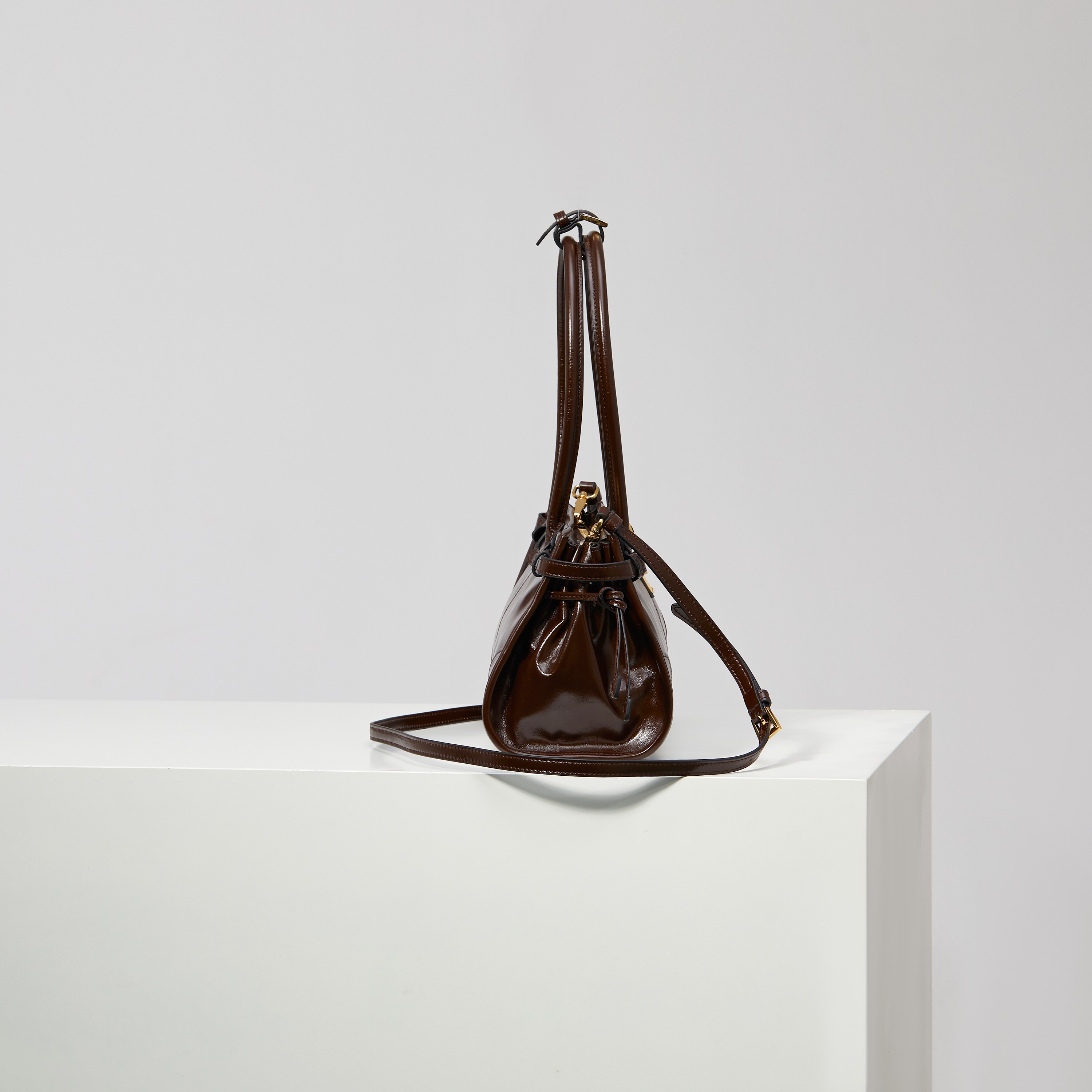 Tote Bag Brown 12cm-l-s