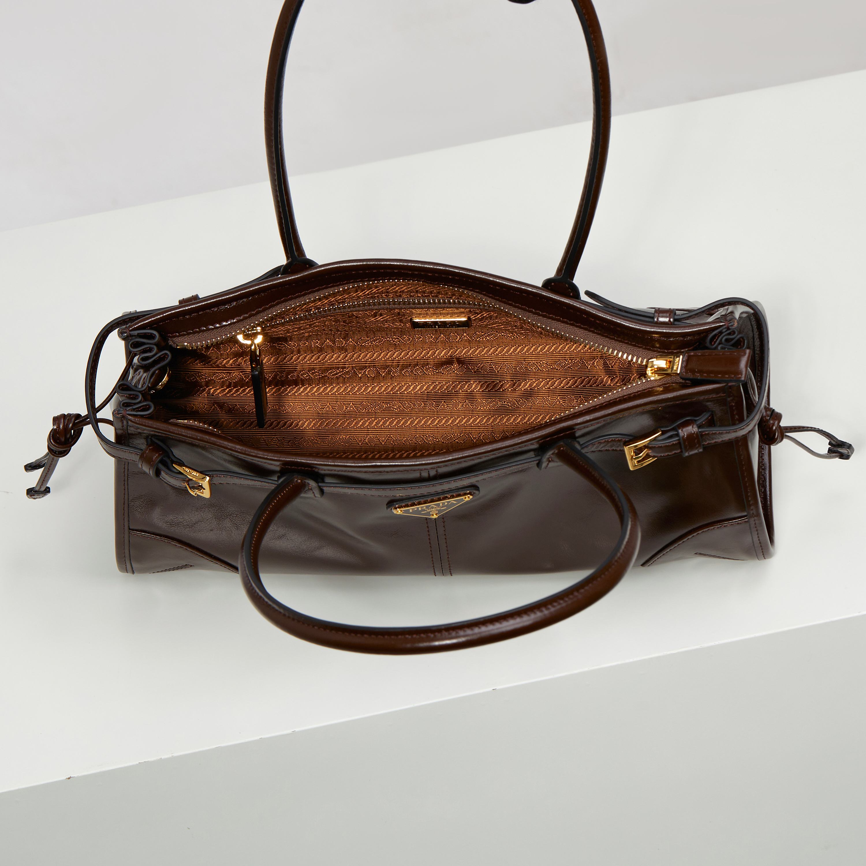 Tote Bag Brown 12cm-l-s