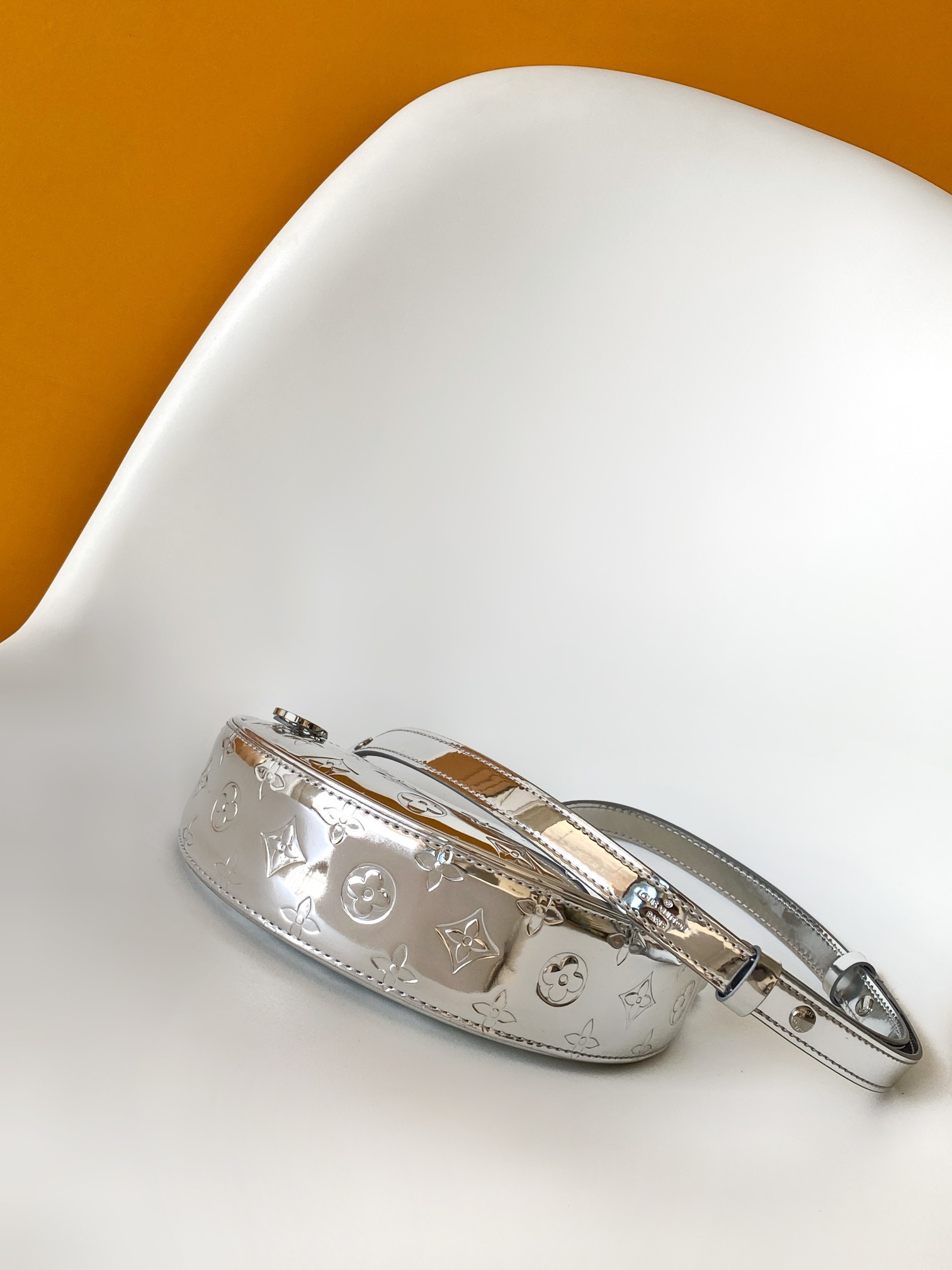 Louis Vuitton Basic Bag Canvas Silver M-l-s