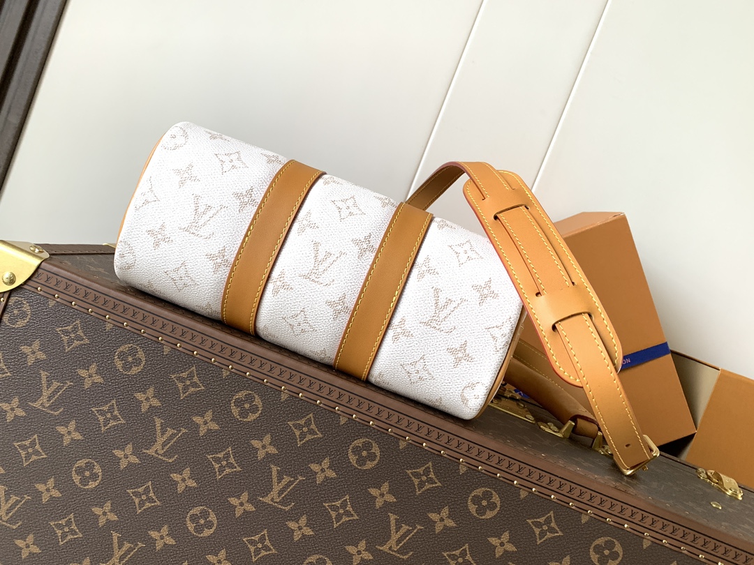 Louis Vuitton Basic Bag Cow Leather White 25cm-m-l
