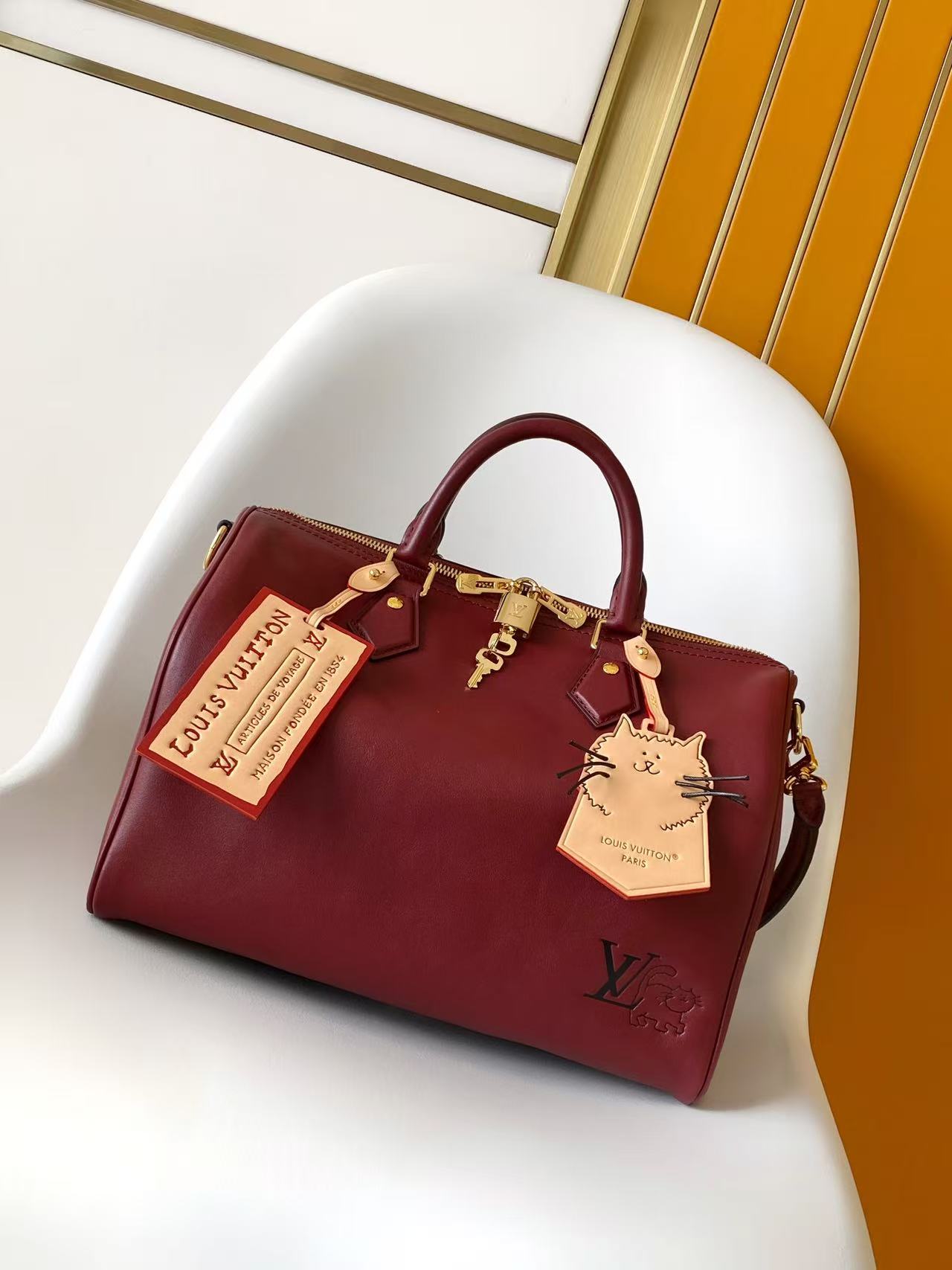 Louis Vuitton Basic Bag Cow Leather M-l-s