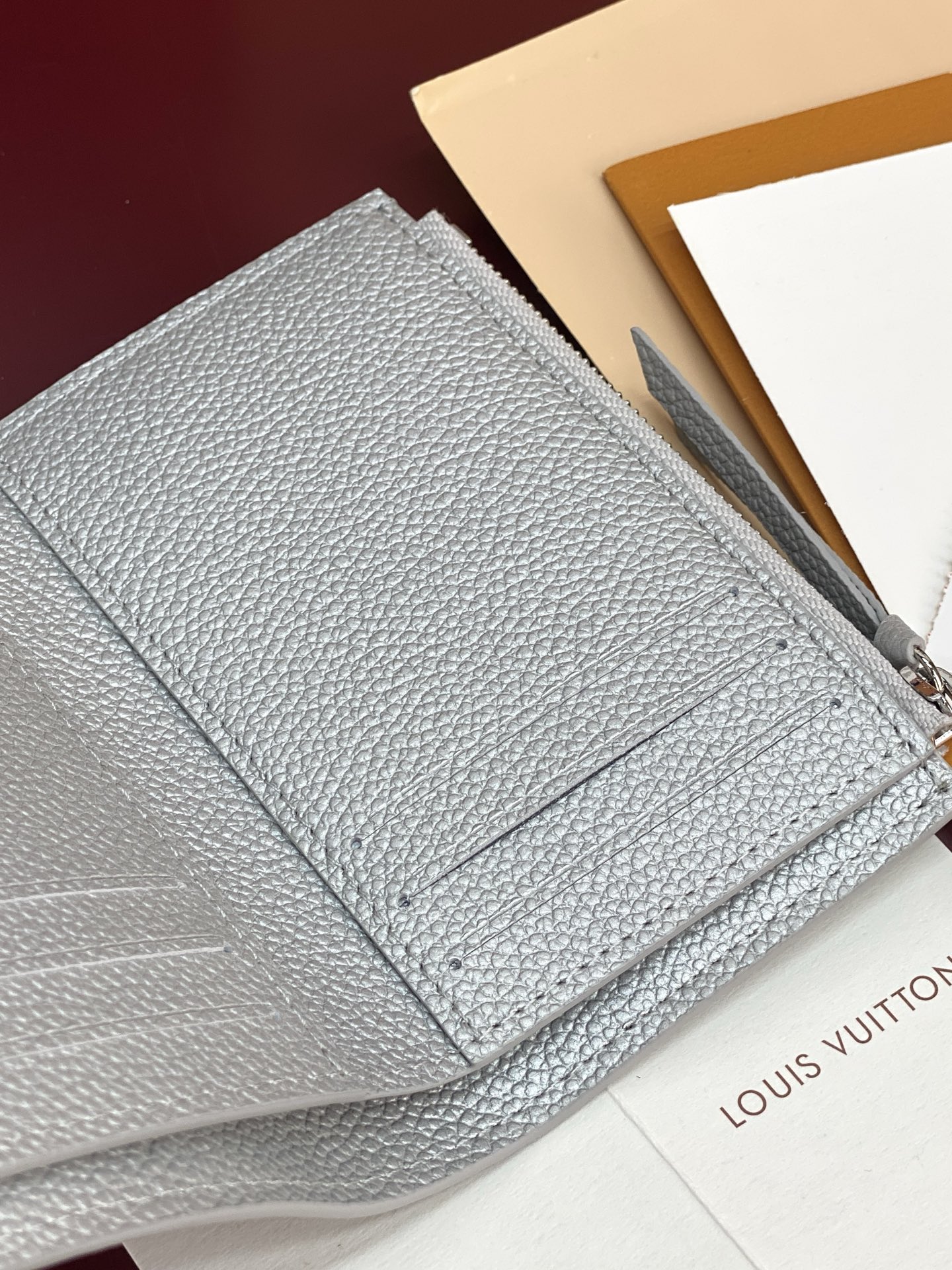 Louis Vuitton Basic Bag Cow Leather Silver M