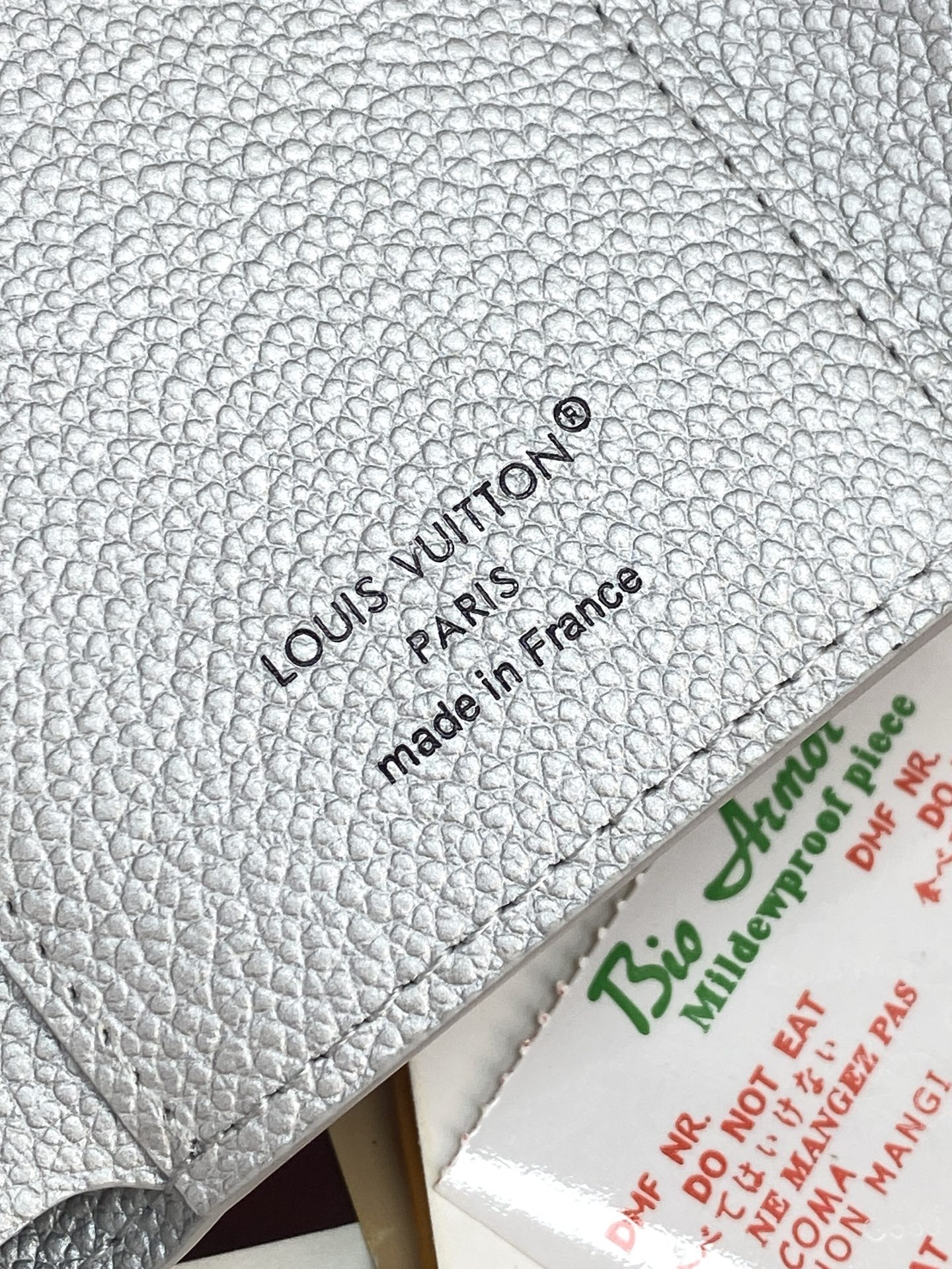 Louis Vuitton Basic Bag Cow Leather Silver M