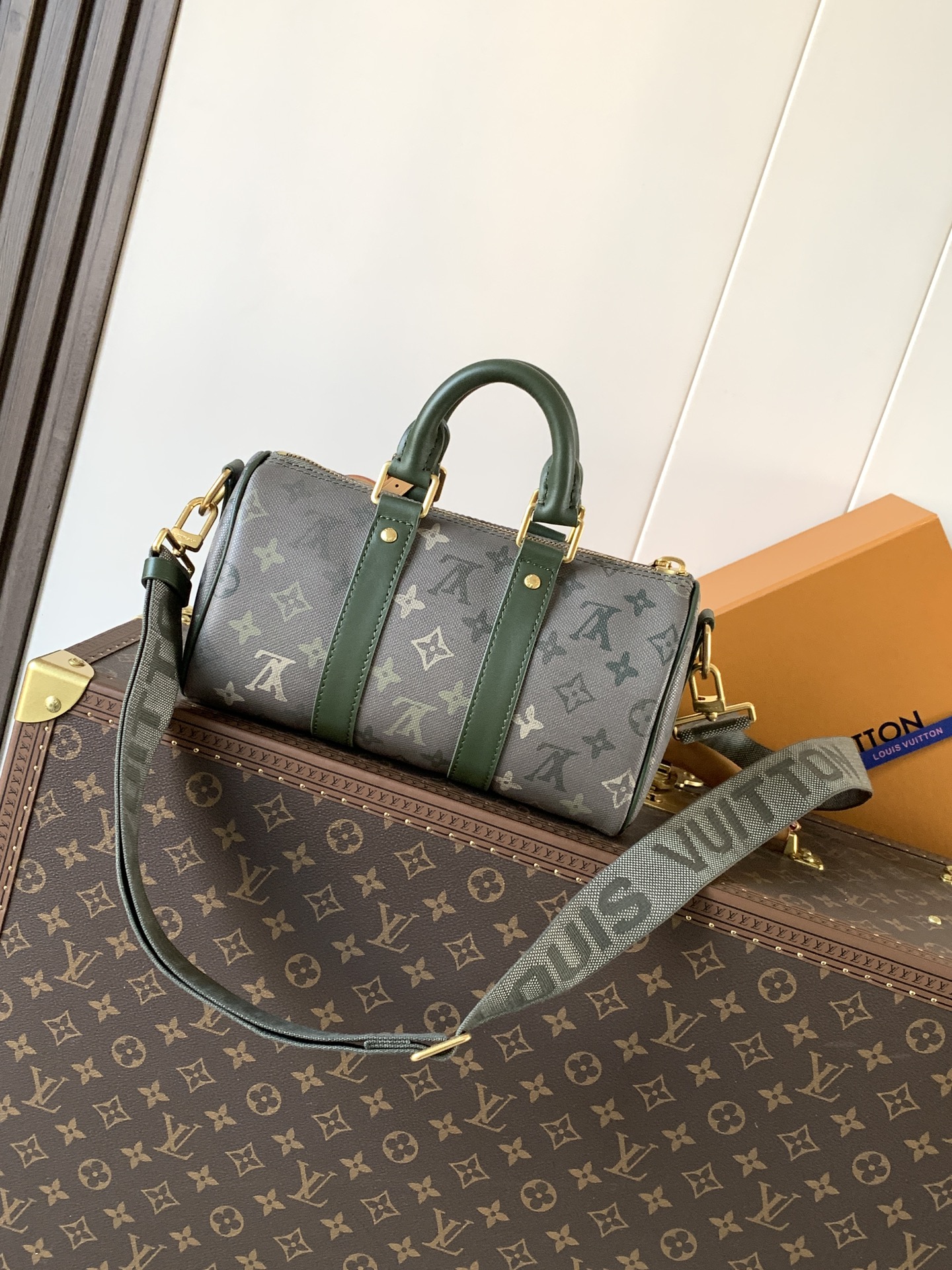 Louis Vuitton Basic Bag Canvas Green M-l-s