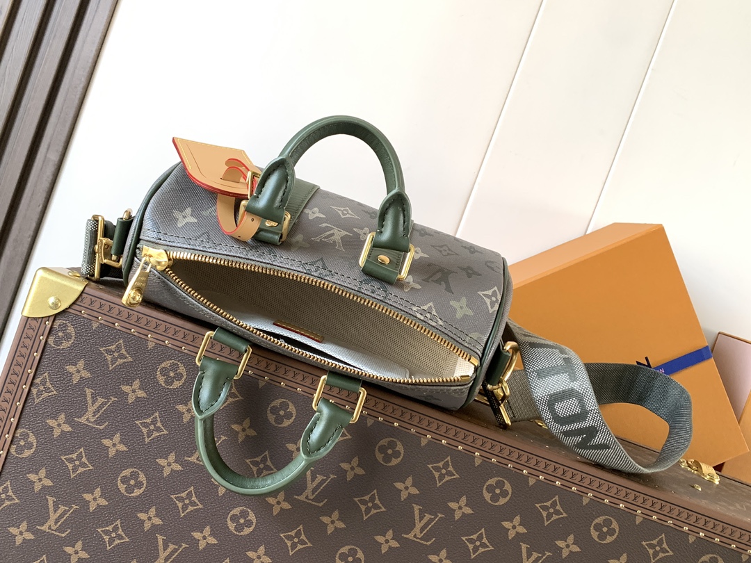 Louis Vuitton Basic Bag Canvas Green M-l-s