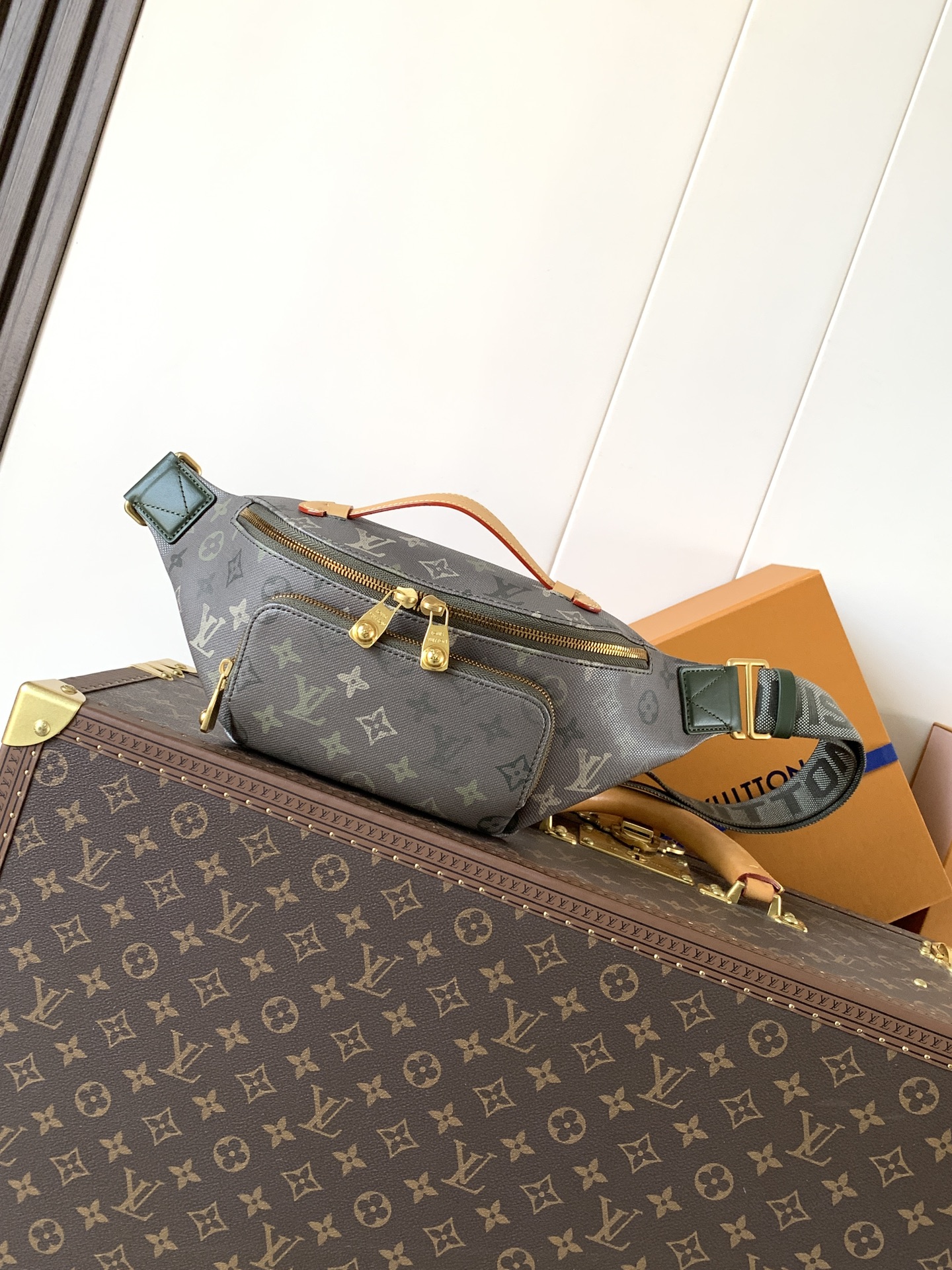 Louis Vuitton Basic Bag Canvas Green M-l-s