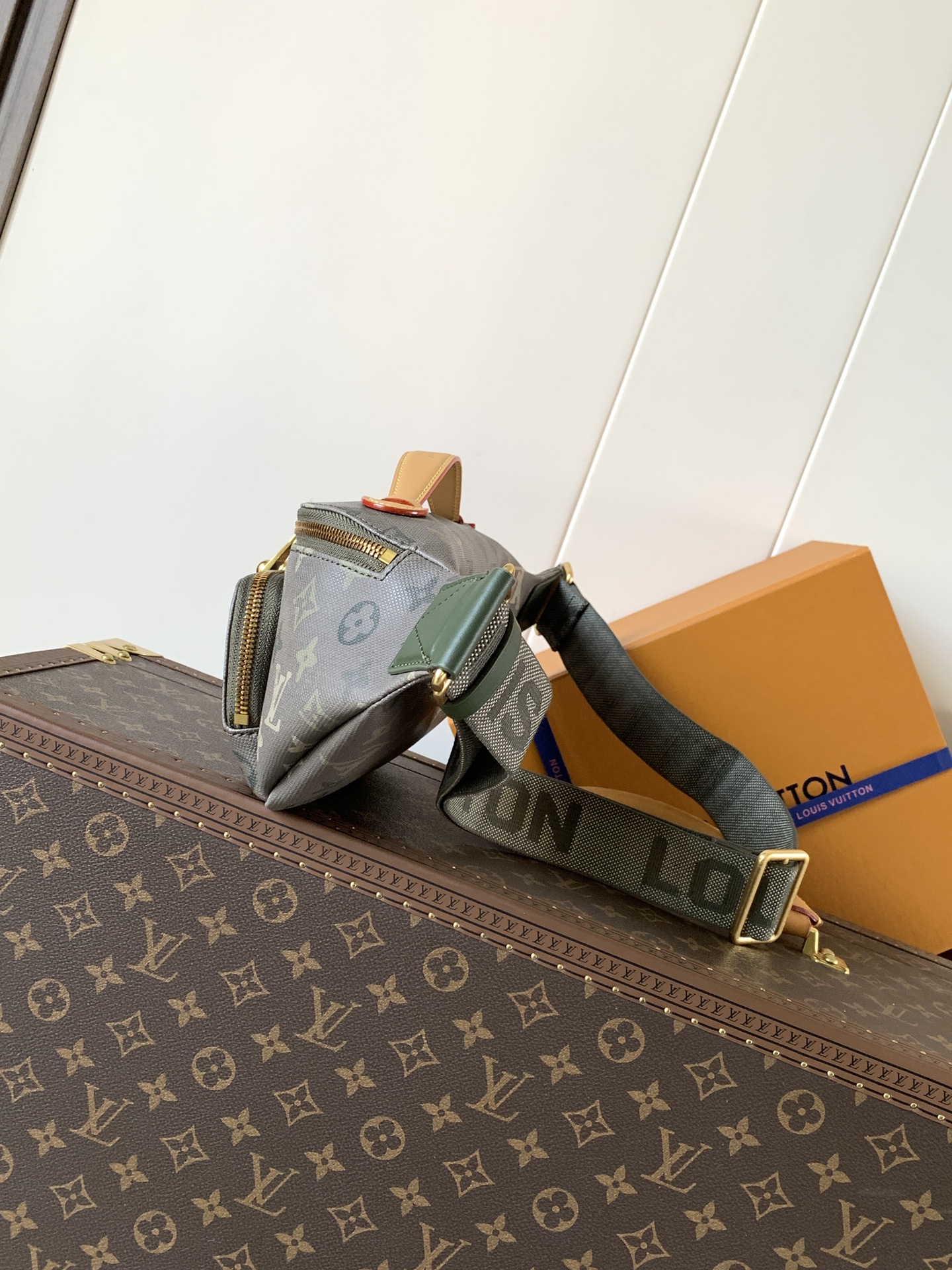 Louis Vuitton Basic Bag Canvas Green M-l-s