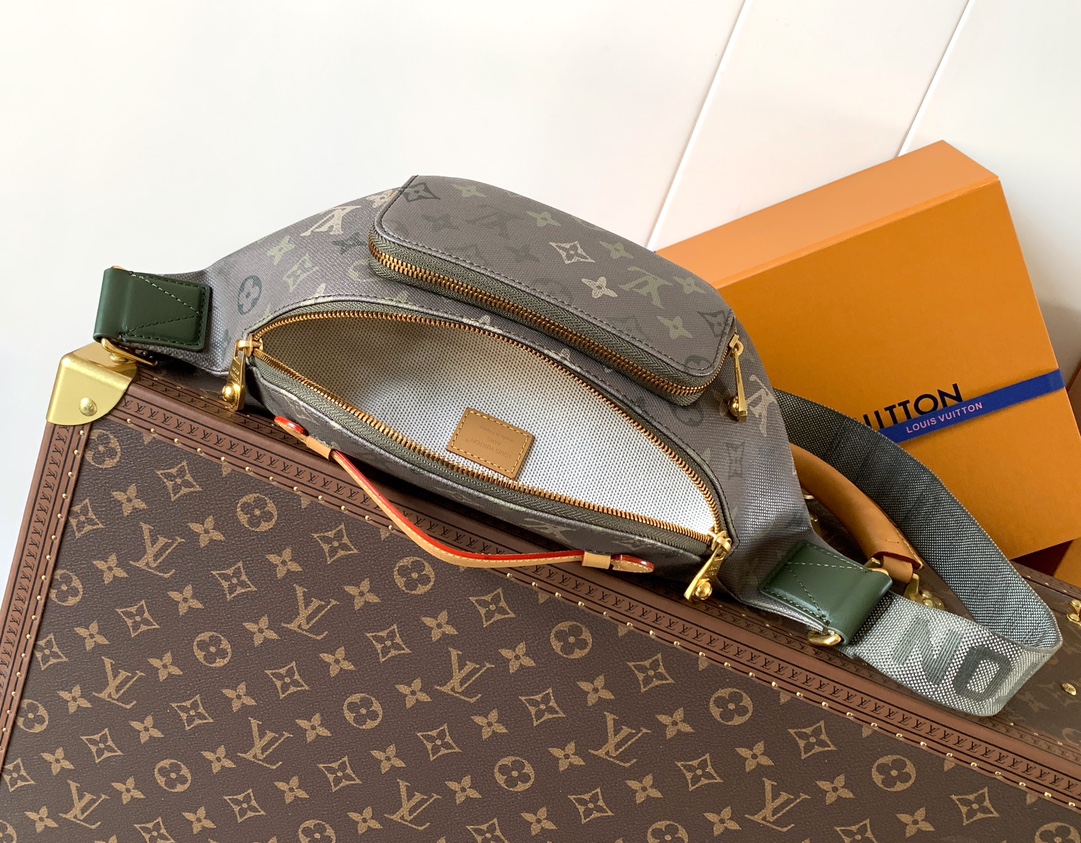 Louis Vuitton Basic Bag Canvas Green M-l-s