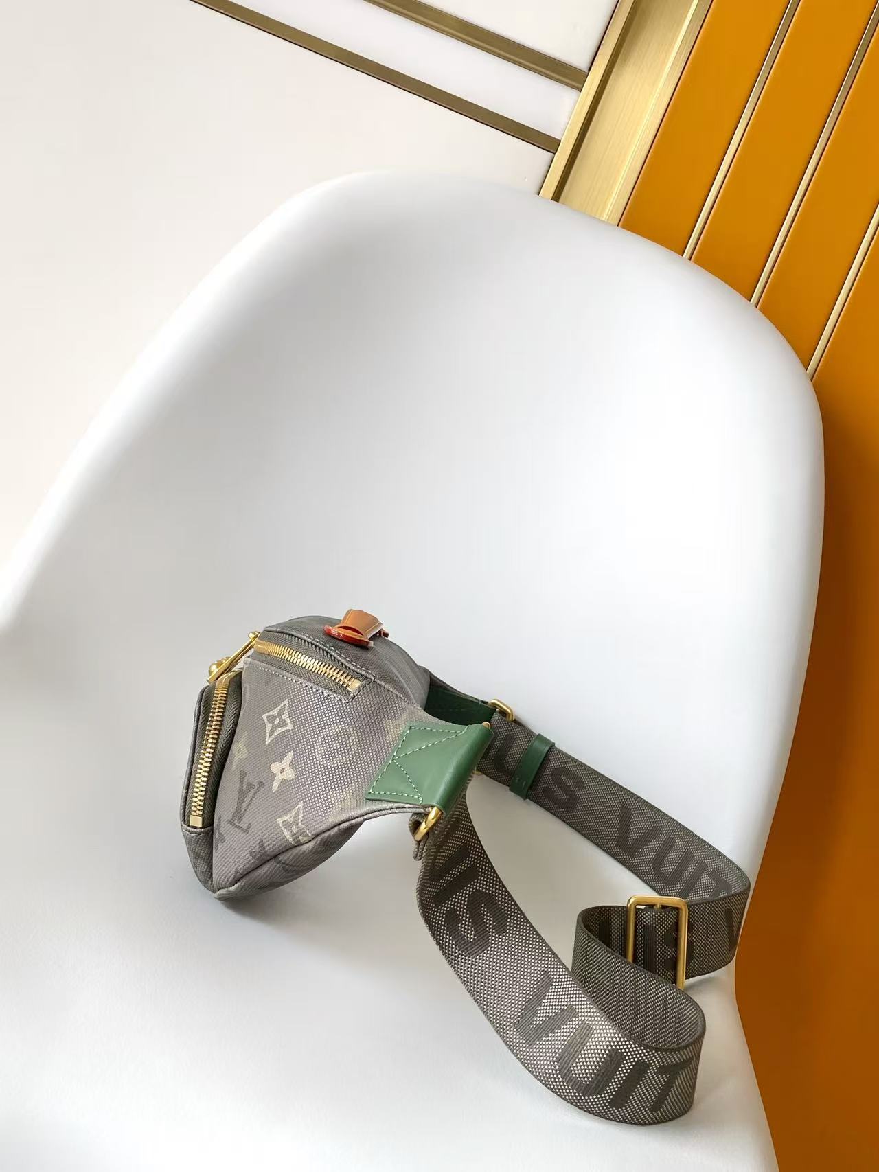 Louis Vuitton Basic Bag Canvas Green M-l-s