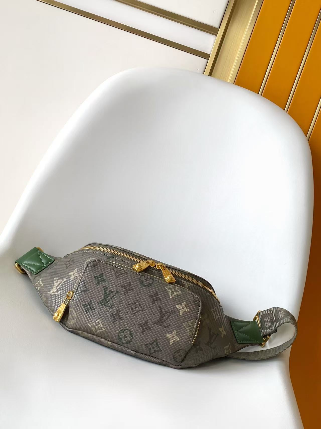 Louis Vuitton Basic Bag Canvas Green M-l-s