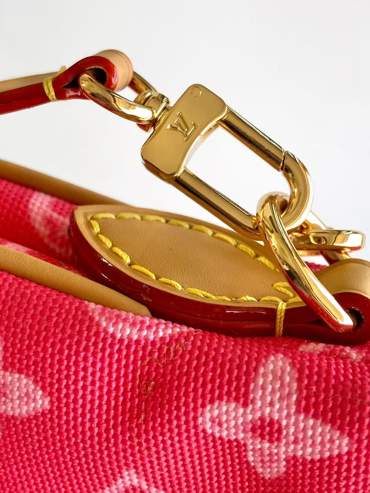 Louis Vuitton Basic Bag Cow Leather Gold M-l-s