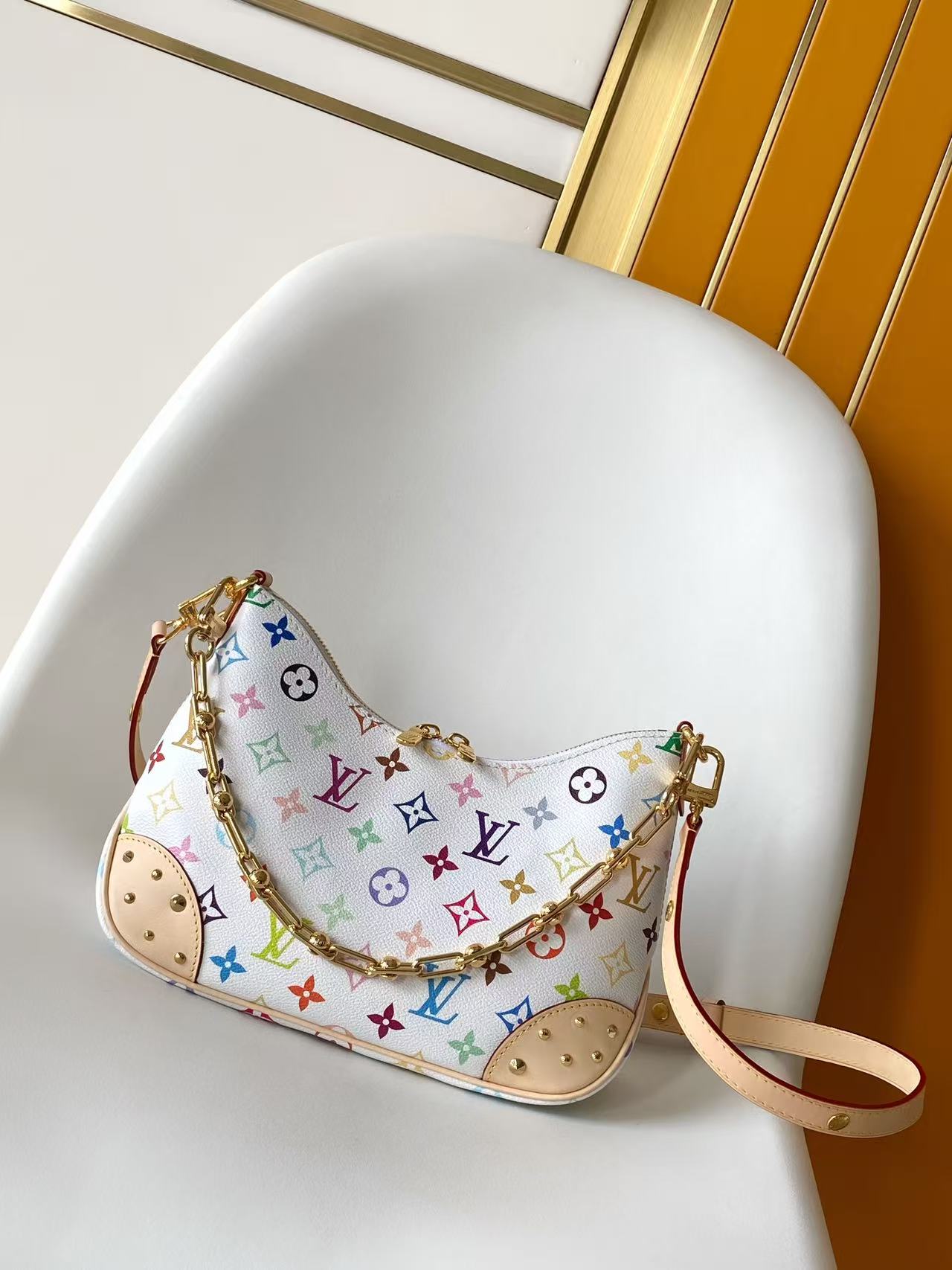 Louis Vuitton Clutch Bag Canvas M-l