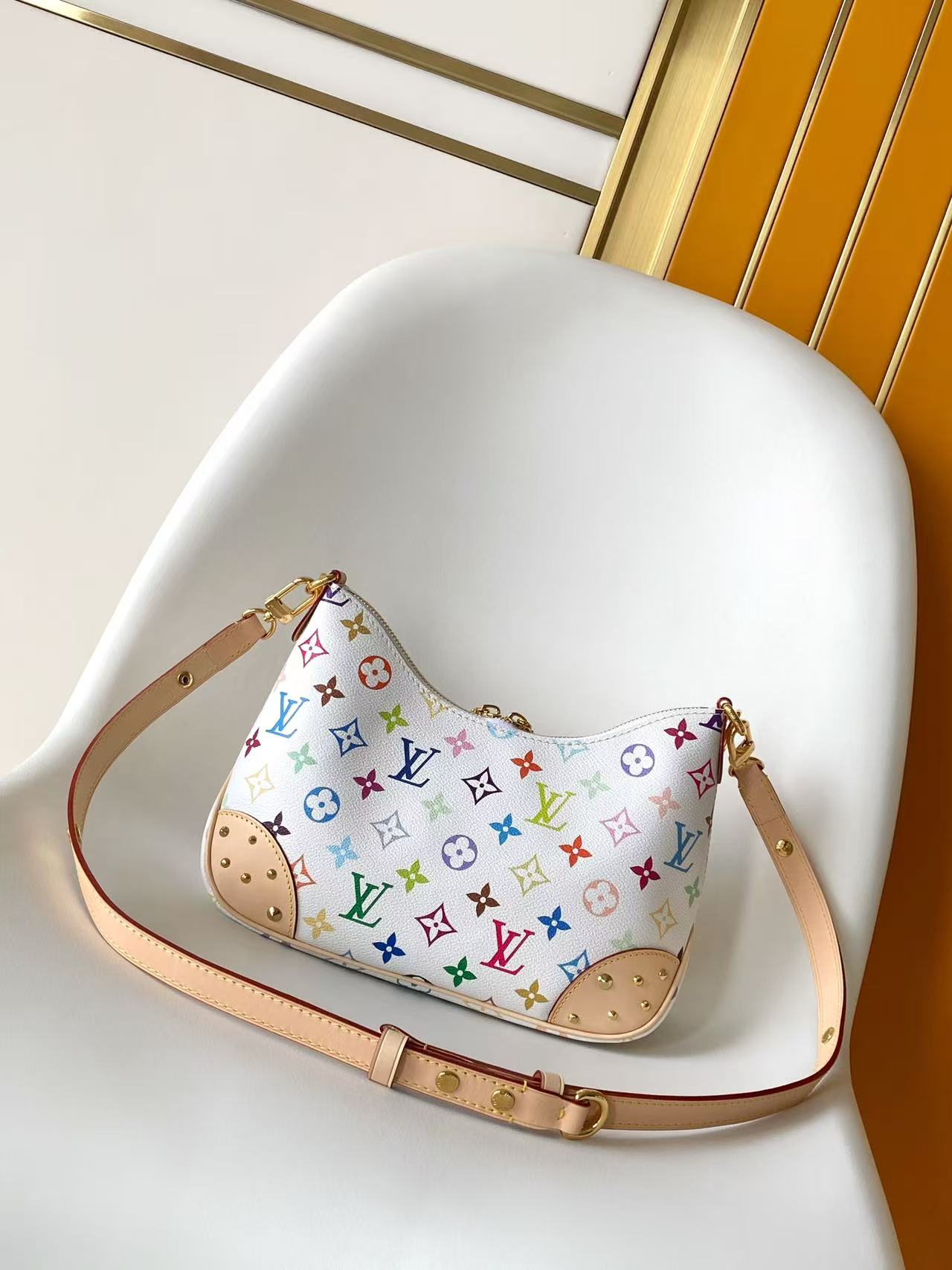Louis Vuitton Clutch Bag Canvas M-l