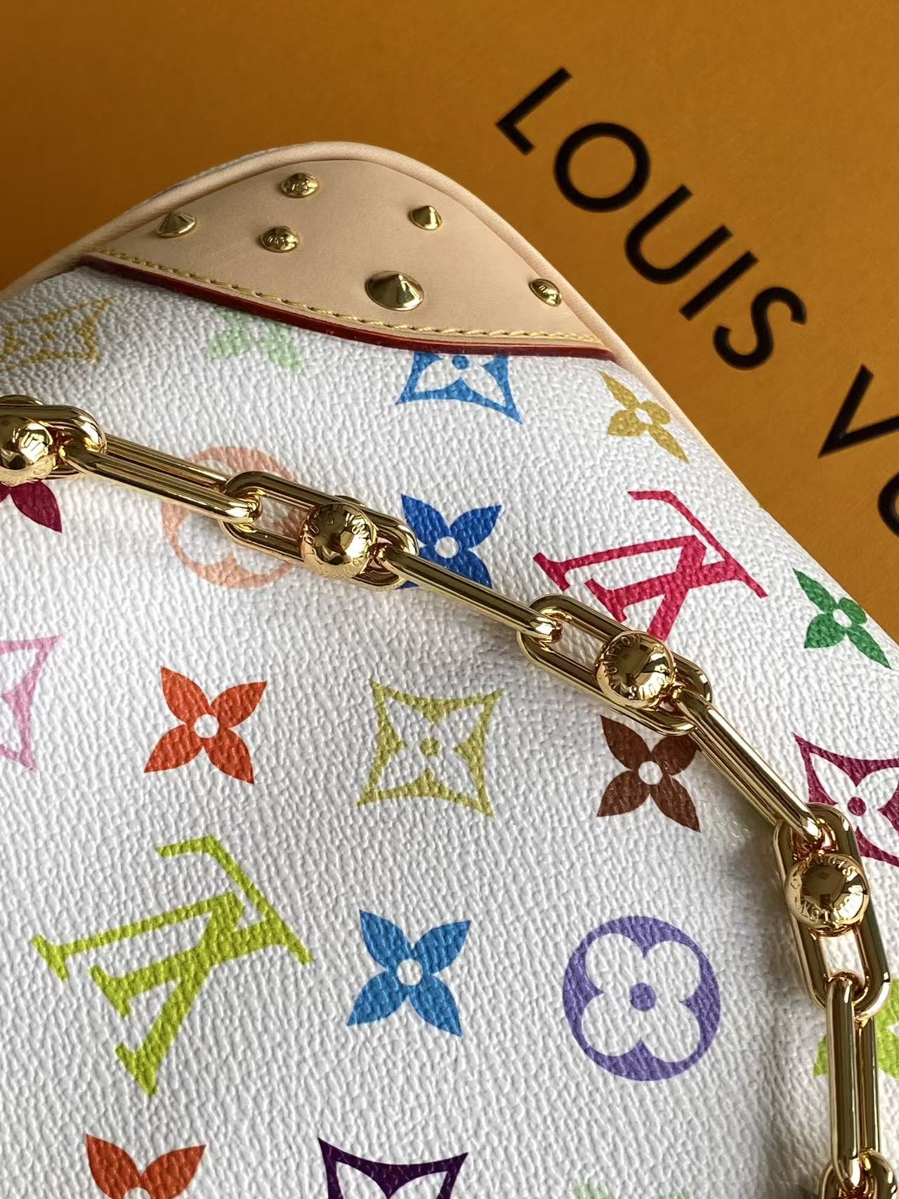 Louis Vuitton Clutch Bag Canvas M-l