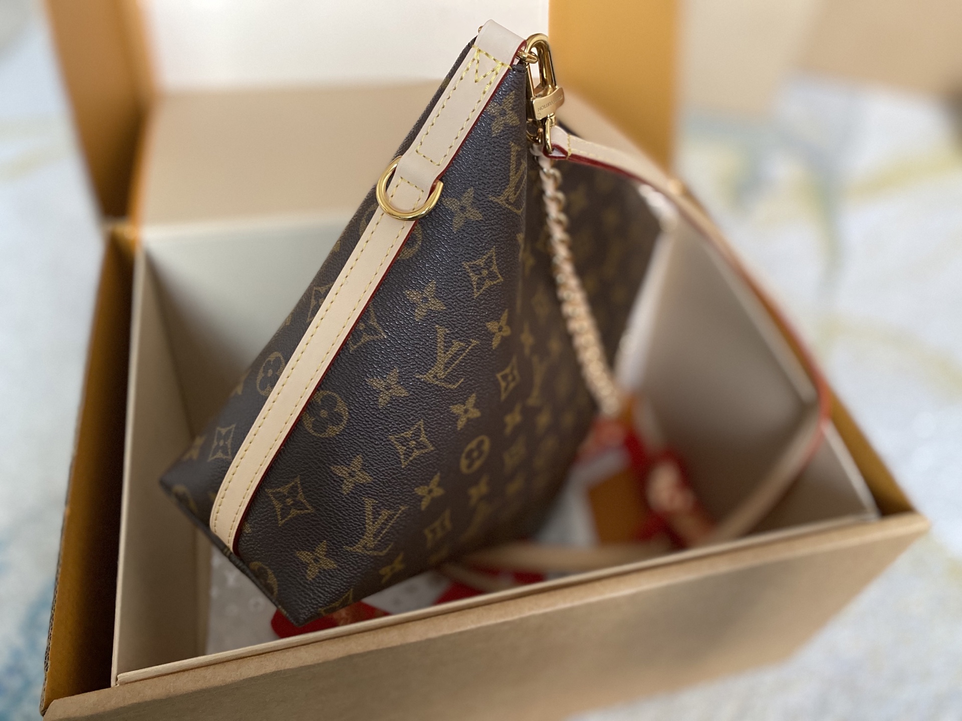 Louis Vuitton Basic Bag Cow Leather M-l-s