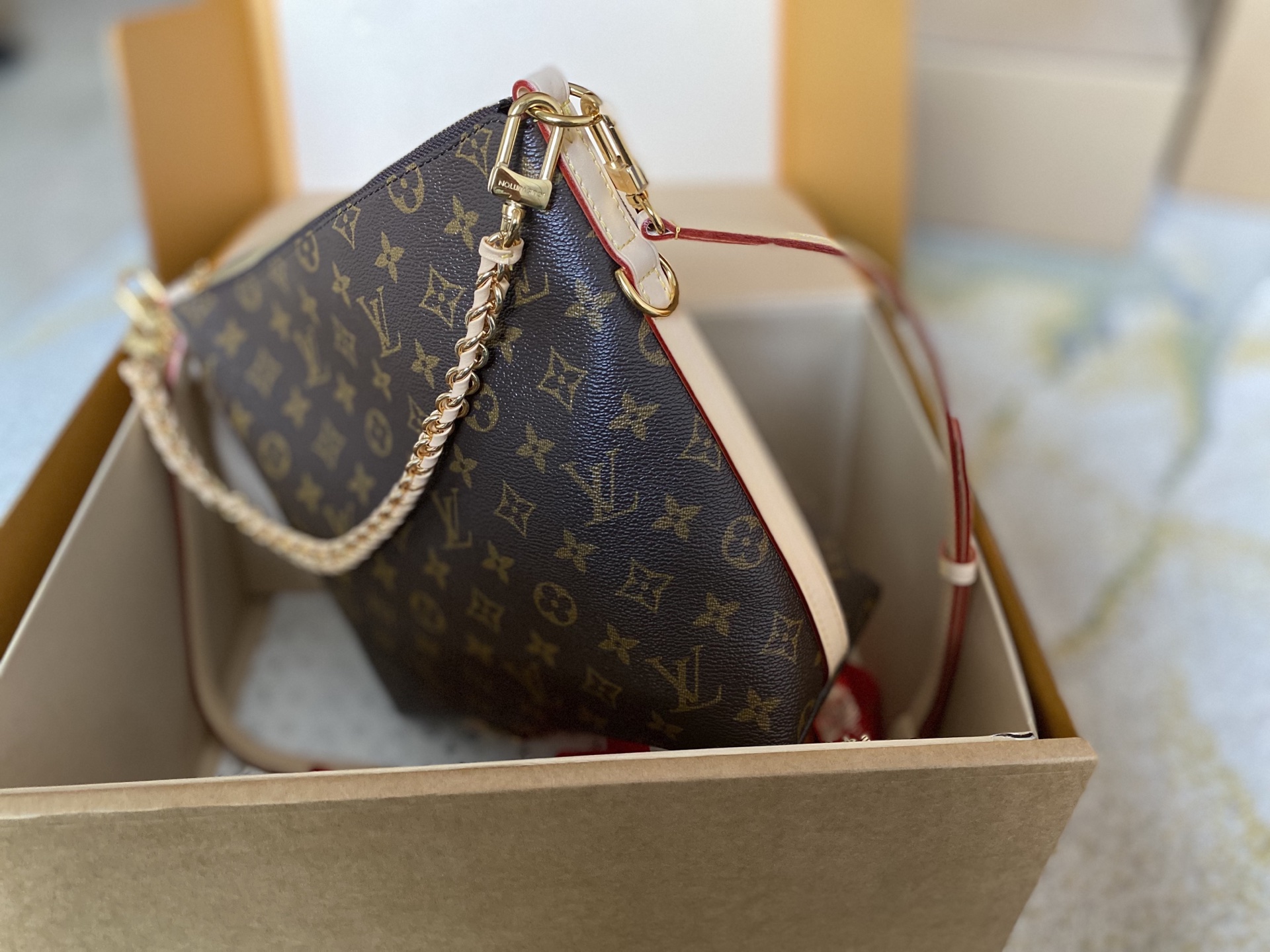 Louis Vuitton Basic Bag Cow Leather M-l-s