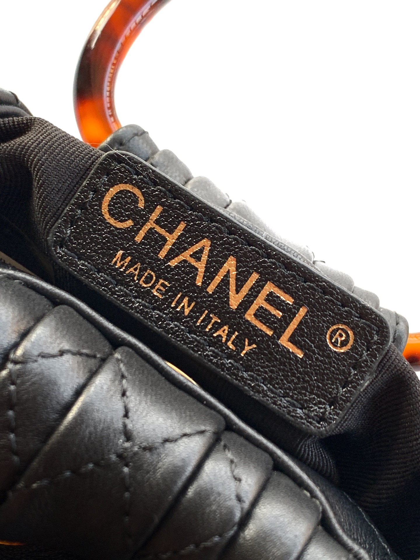 Chanel Tote Bag Sheepskin Brown M-l