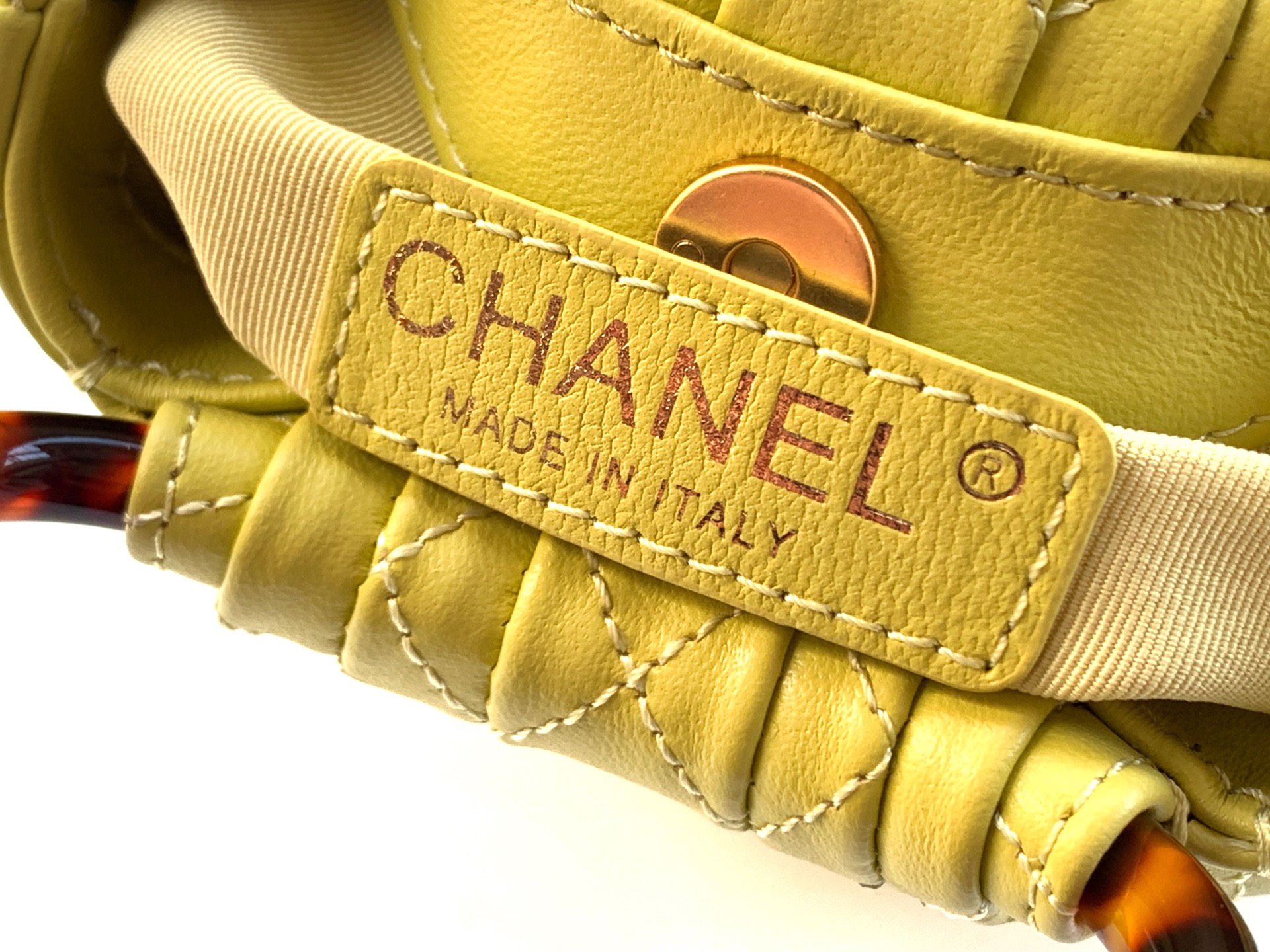 Chanel Tote Bag Sheepskin Brown M-l