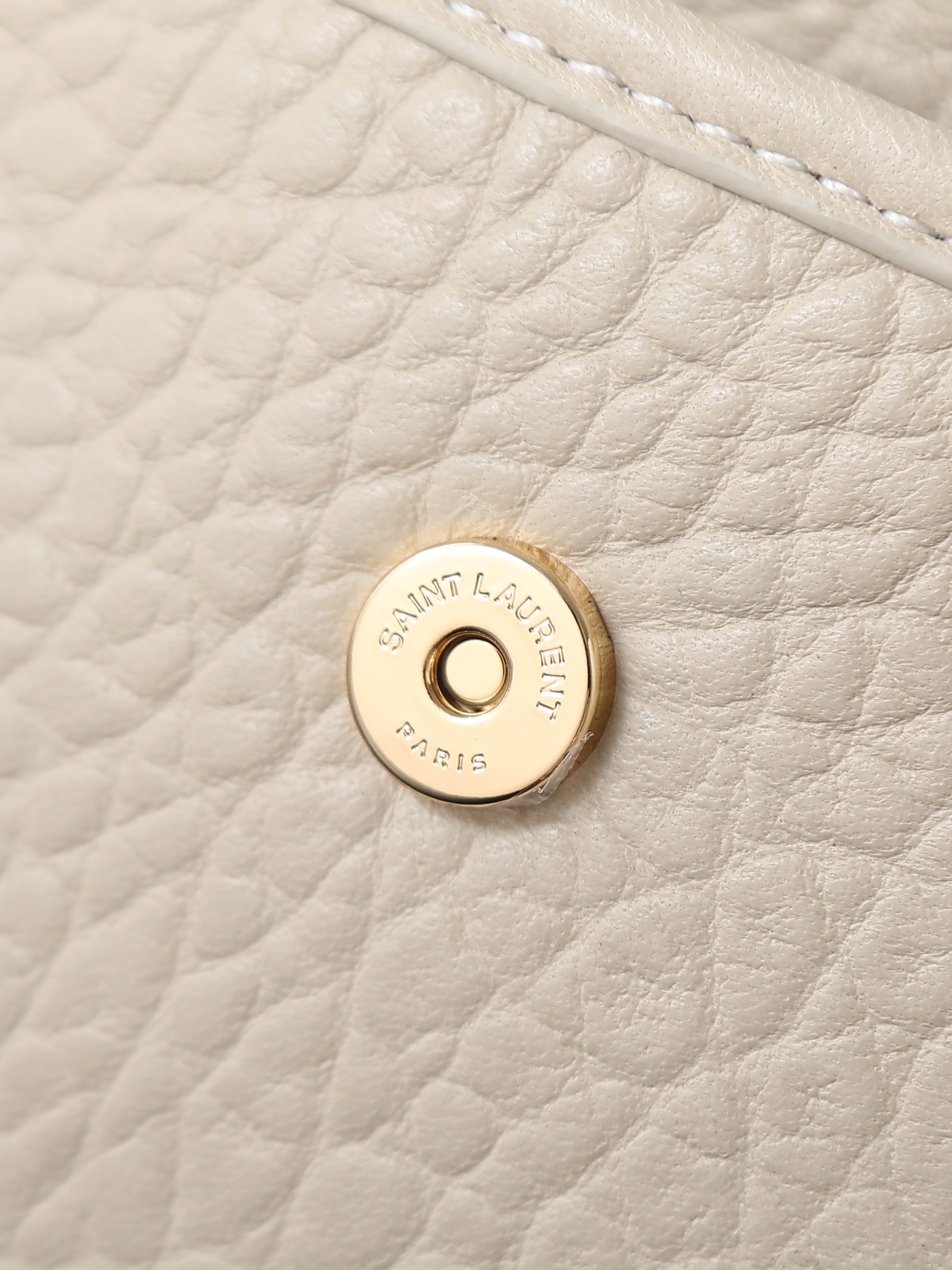 Basic Bag Sheepskin White Large Capacity 12cm-22cm