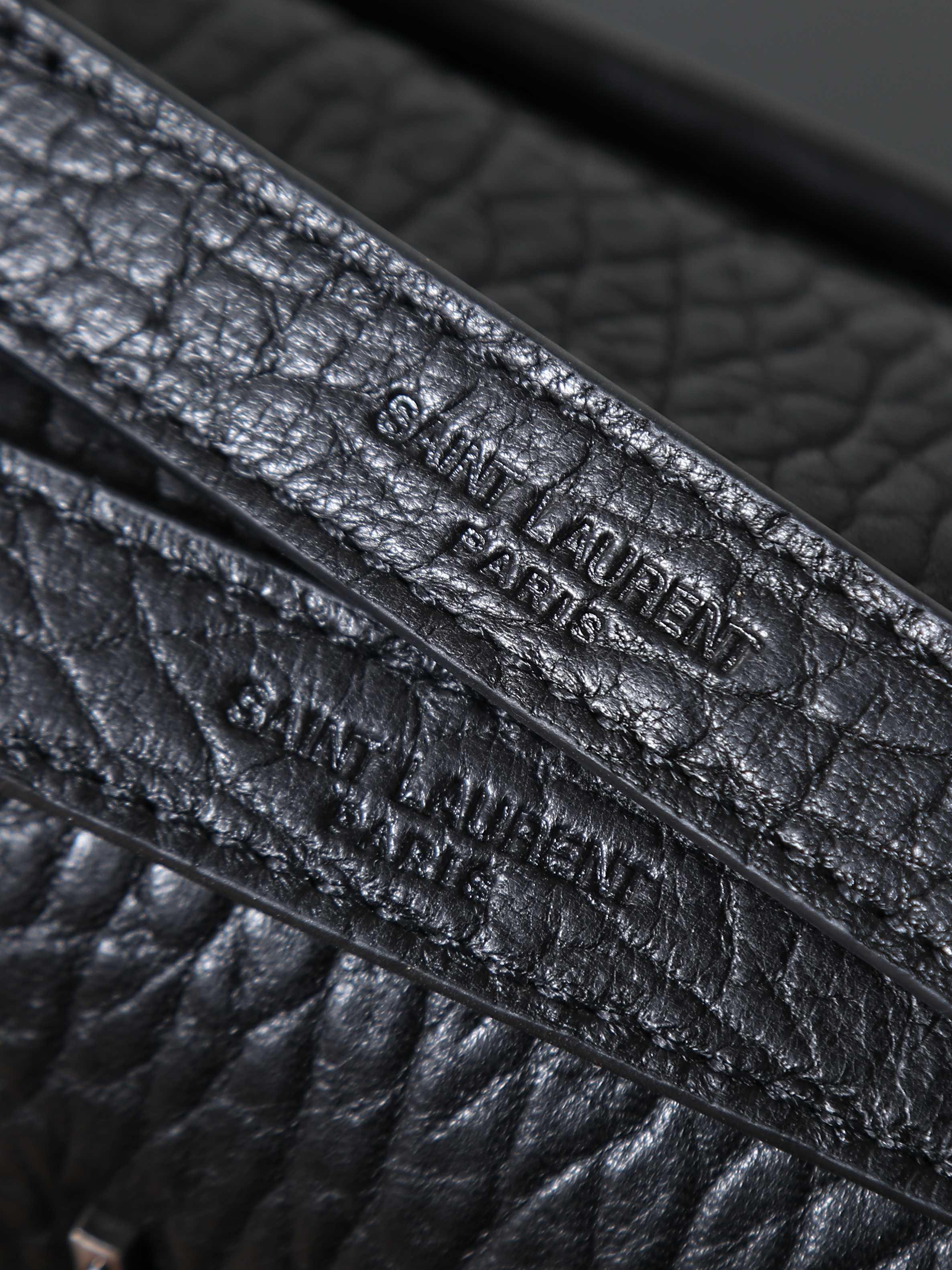 Basic Bag Sheepskin Black Large Capacity 12cm-22cm