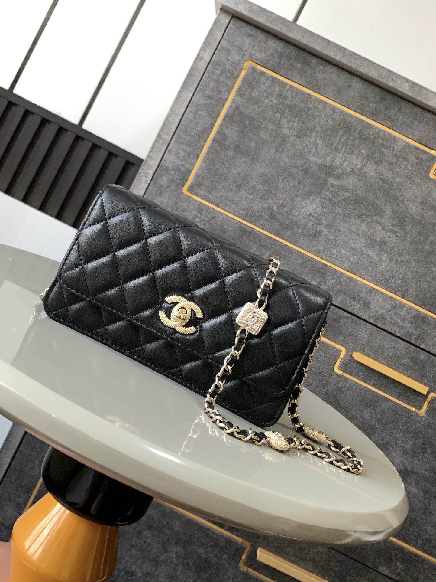 Chanel Basic Bag Sheepskin Black L