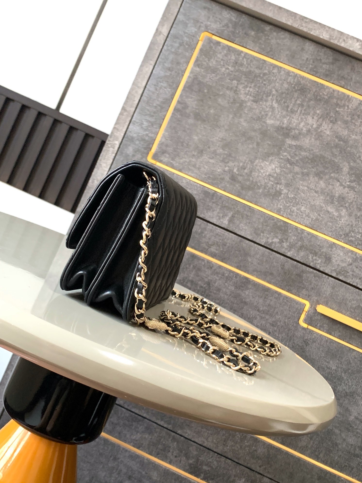 Chanel Basic Bag Sheepskin Black L