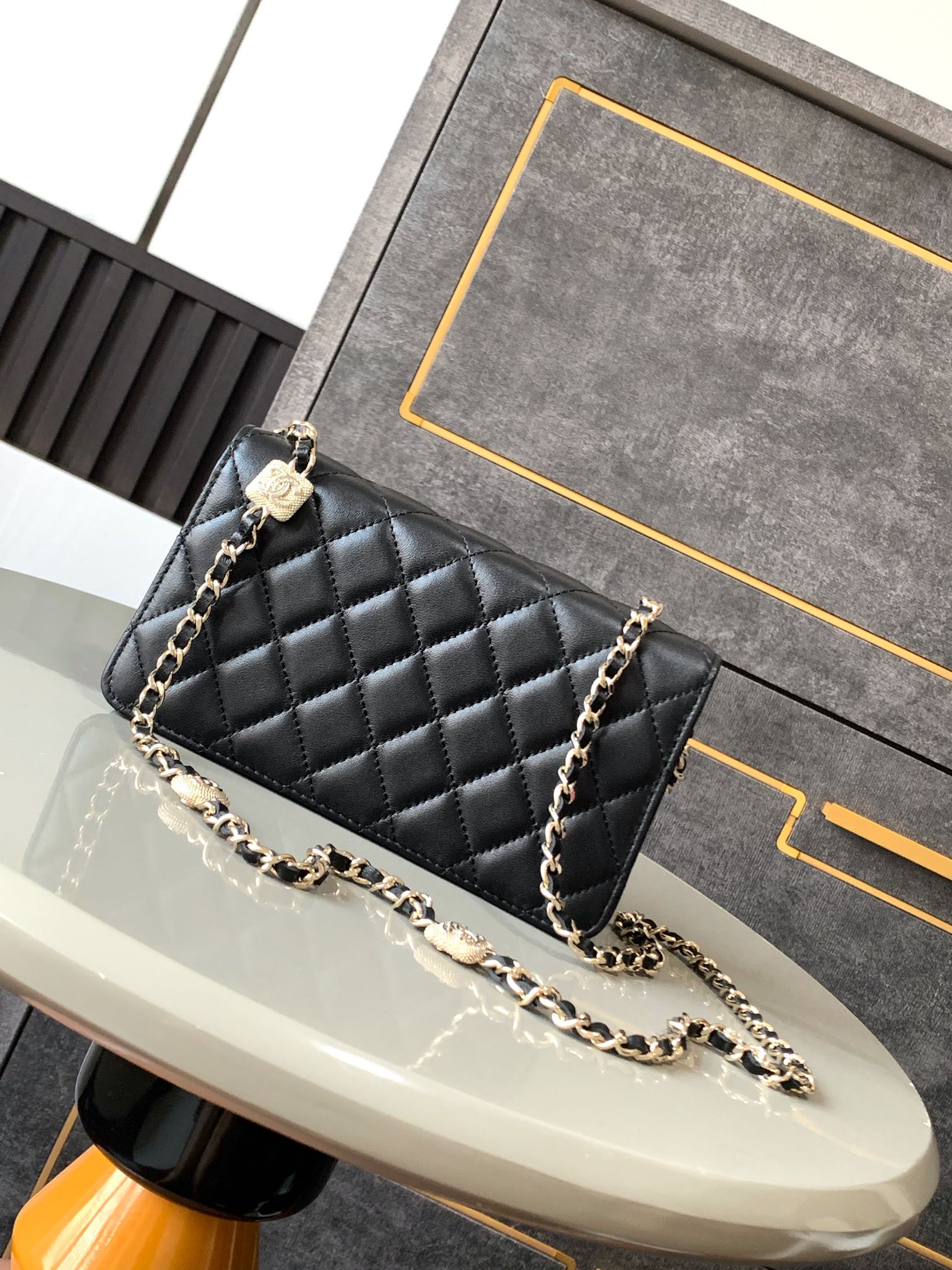Chanel Basic Bag Sheepskin Black L