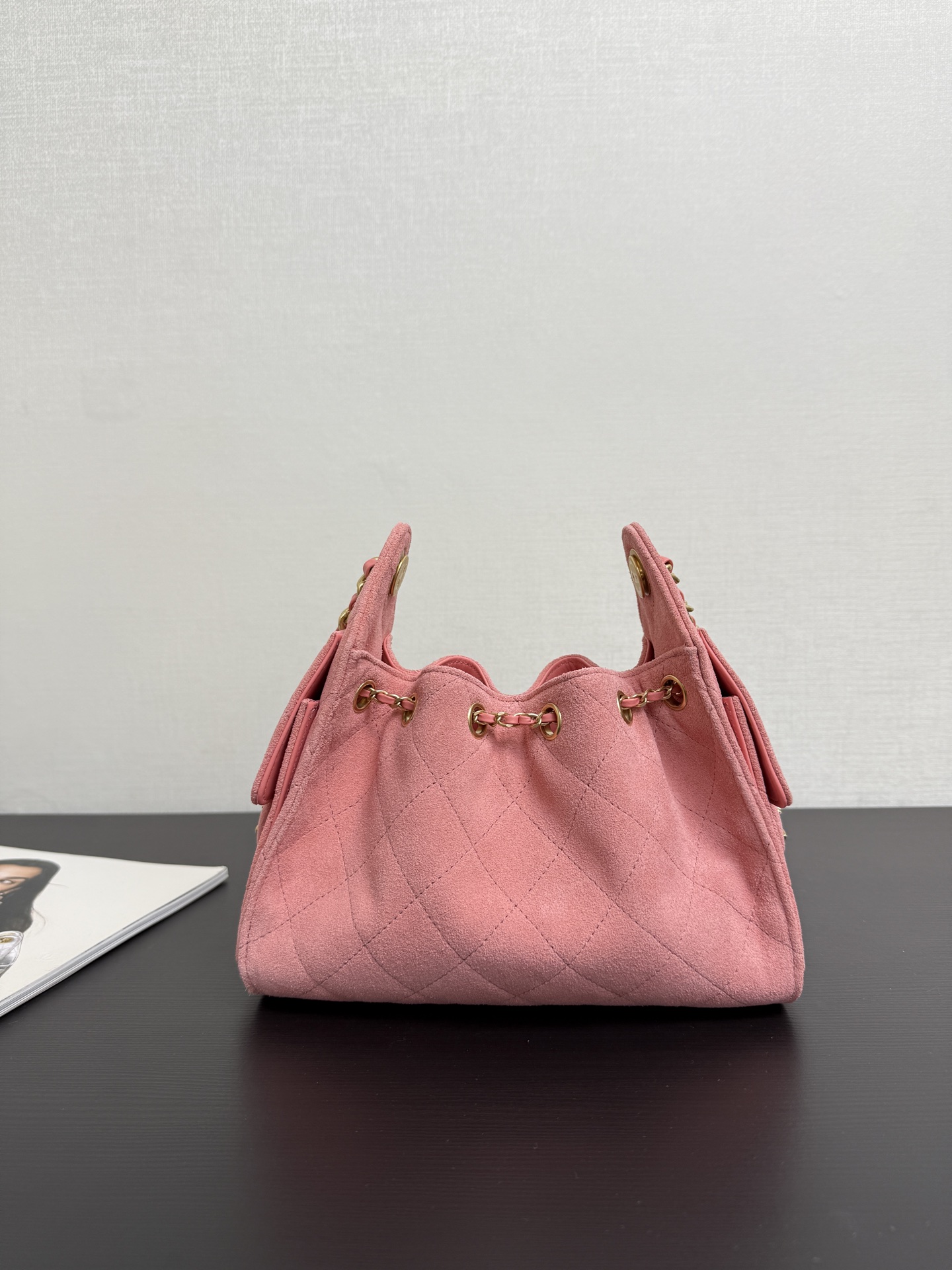 Chanel Bucket Bag Cow Leather 10cm-m-l-s